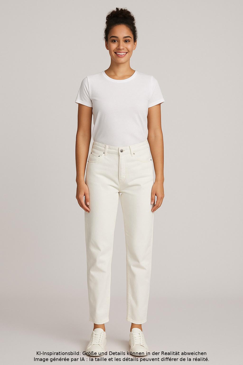 

Mango Damen Jeans, cremeweiß, Gr. 36