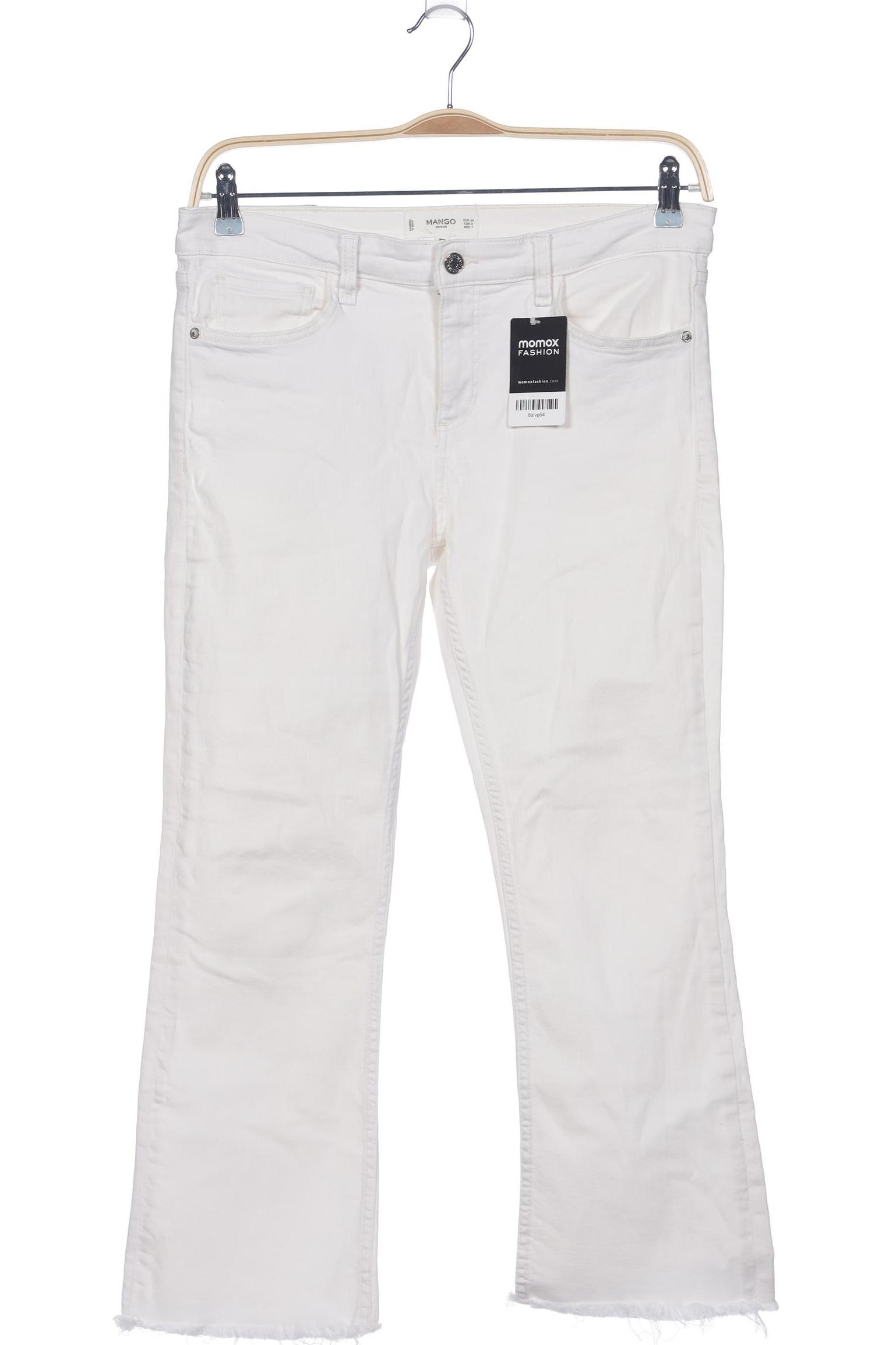 

Mango Damen Jeans, weiß, Gr. 40
