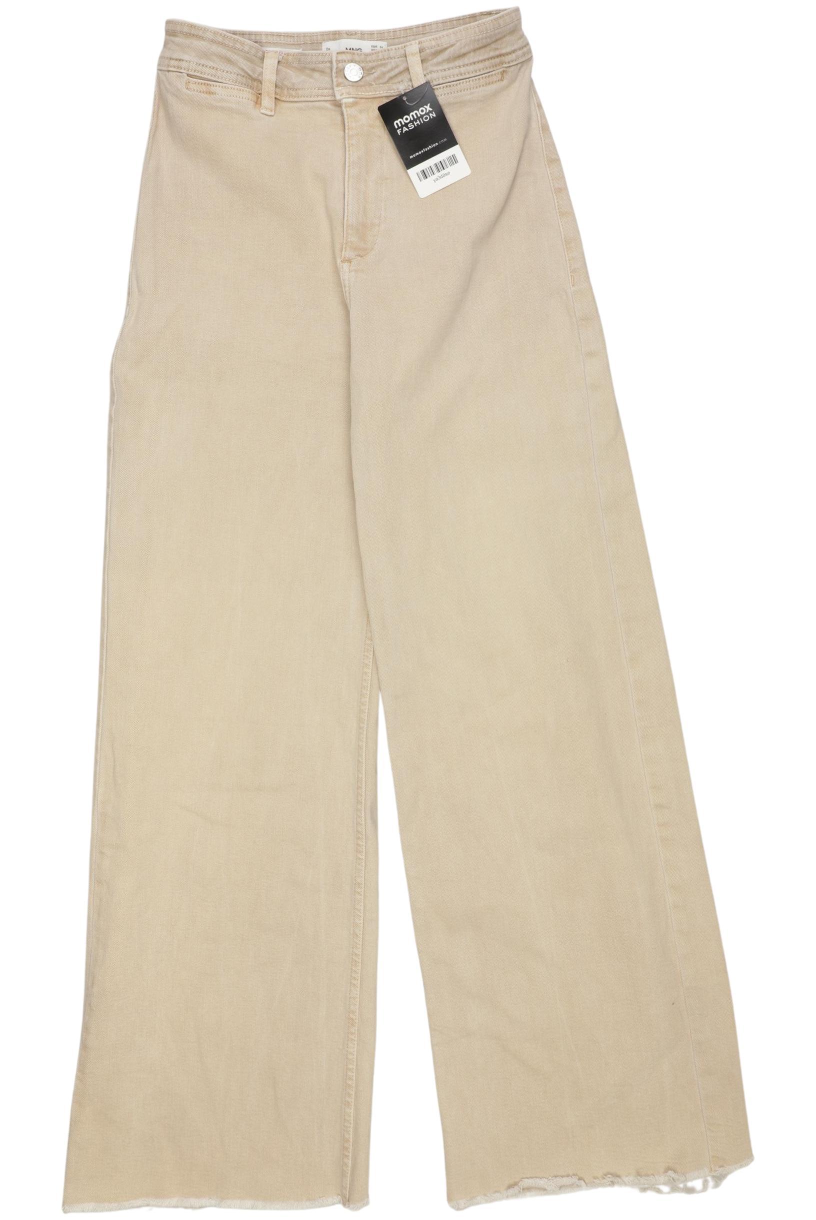 

Mango Damen Jeans, beige, Gr. 34