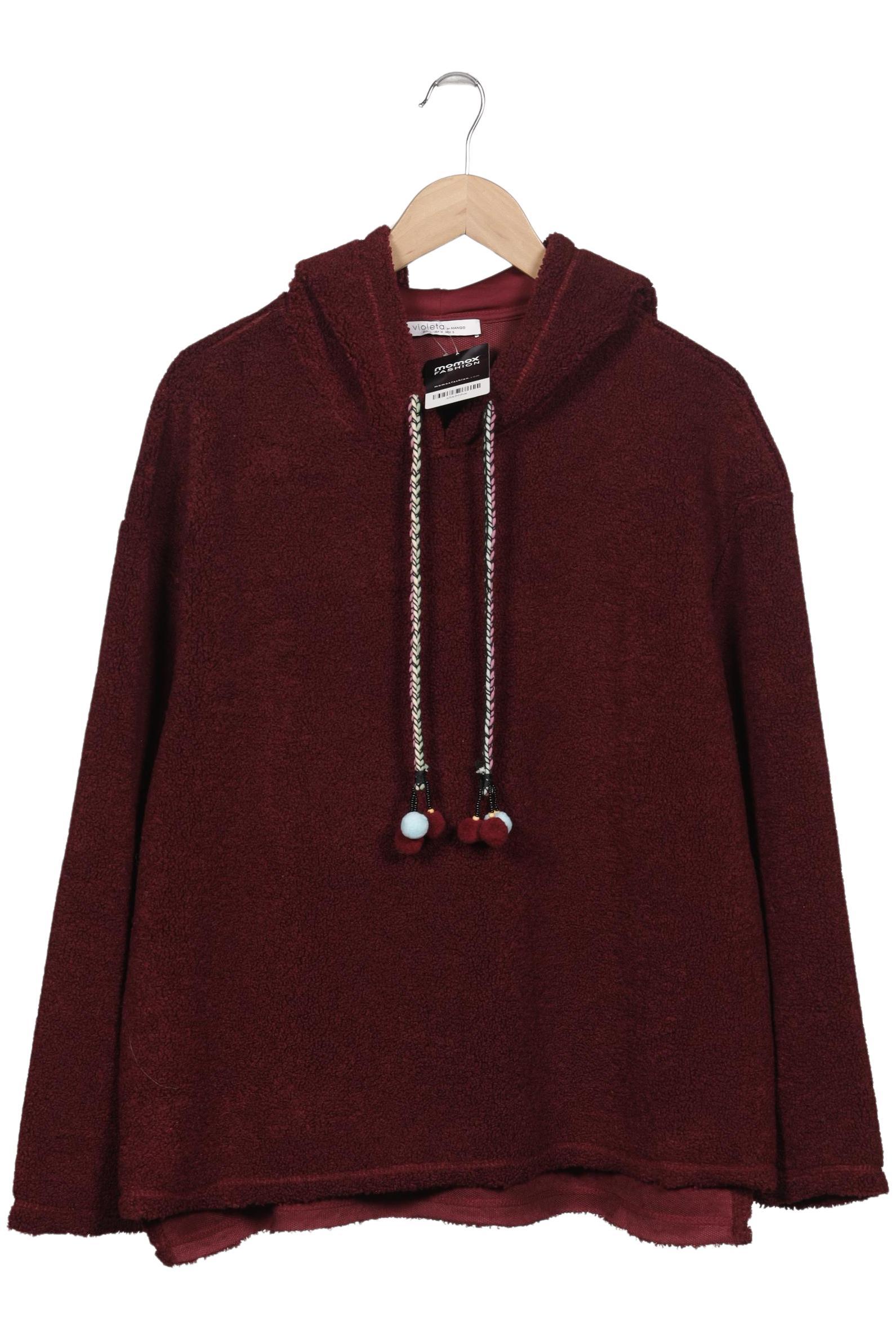 

Mango Damen Kapuzenpullover, bordeaux, Gr. 42