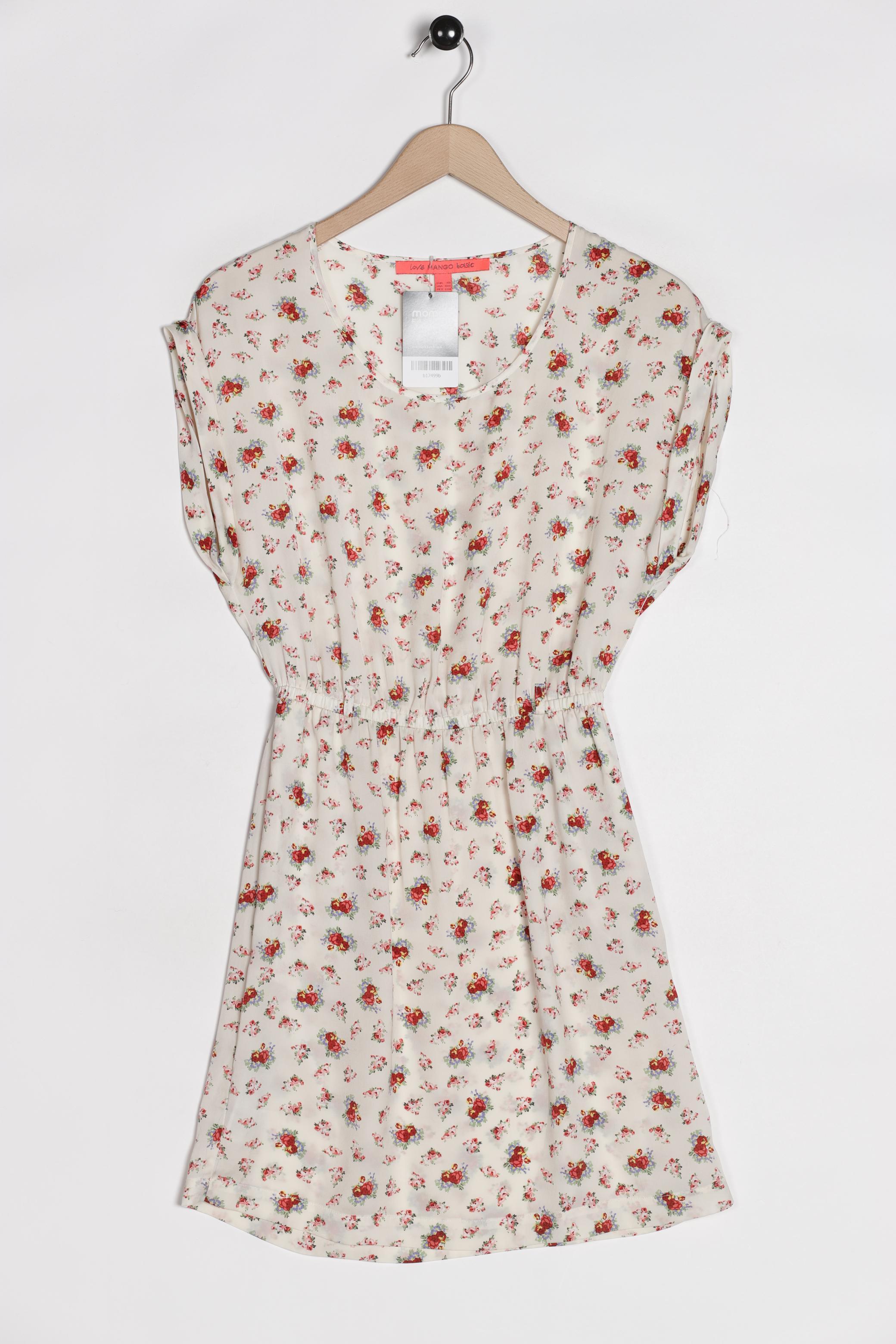 

Mango Damen Kleid, beige, Gr. 34