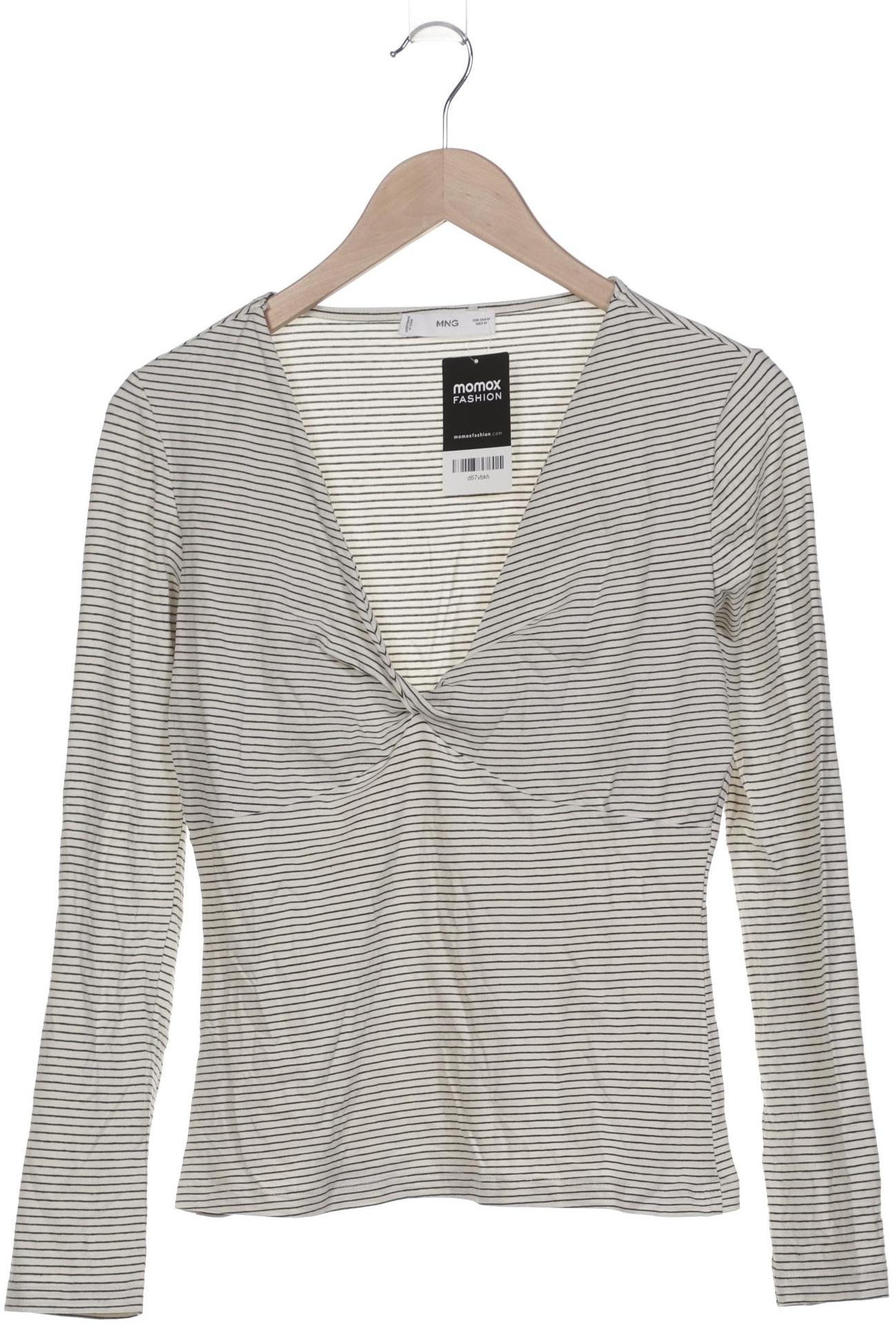 

Mango Damen Langarmshirt, cremeweiß, Gr. 38