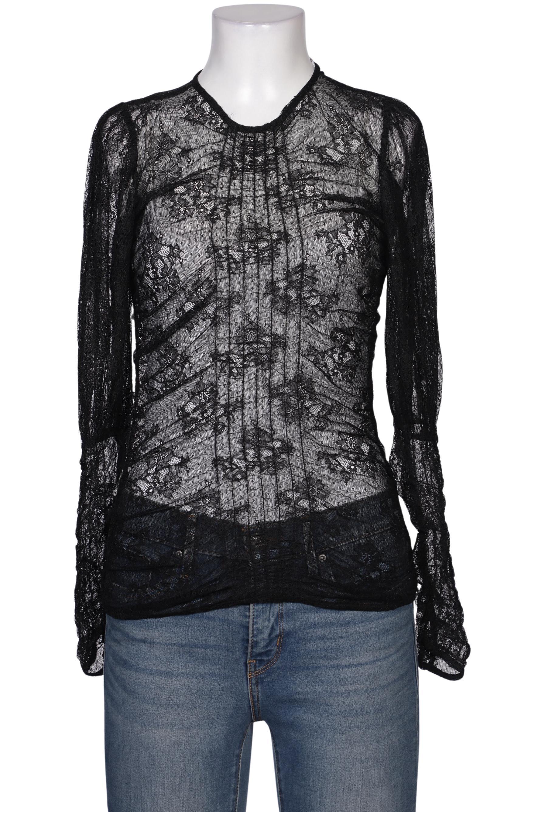 

Mango Damen Langarmshirt, schwarz, Gr. 36