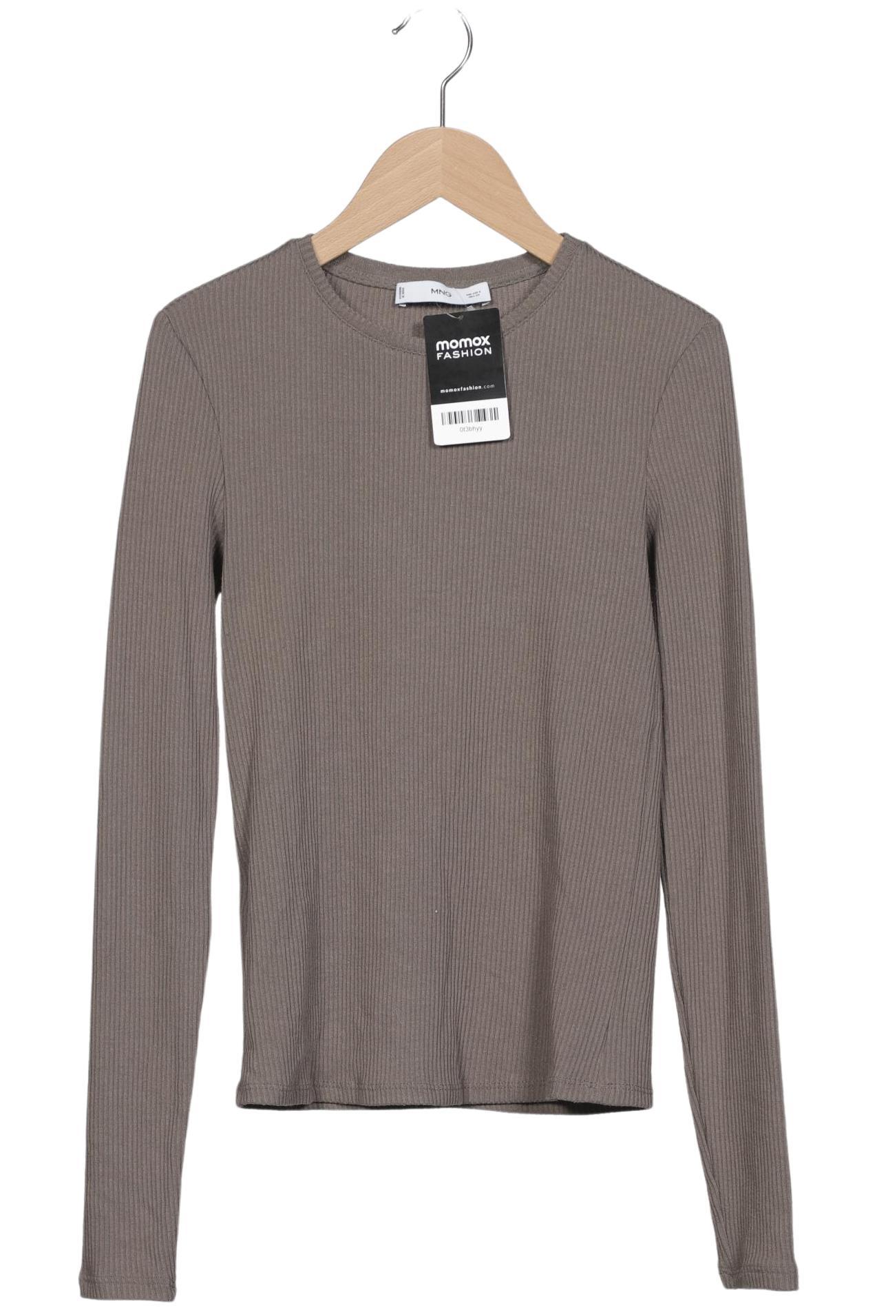 

Mango Damen Langarmshirt, grau, Gr. 36