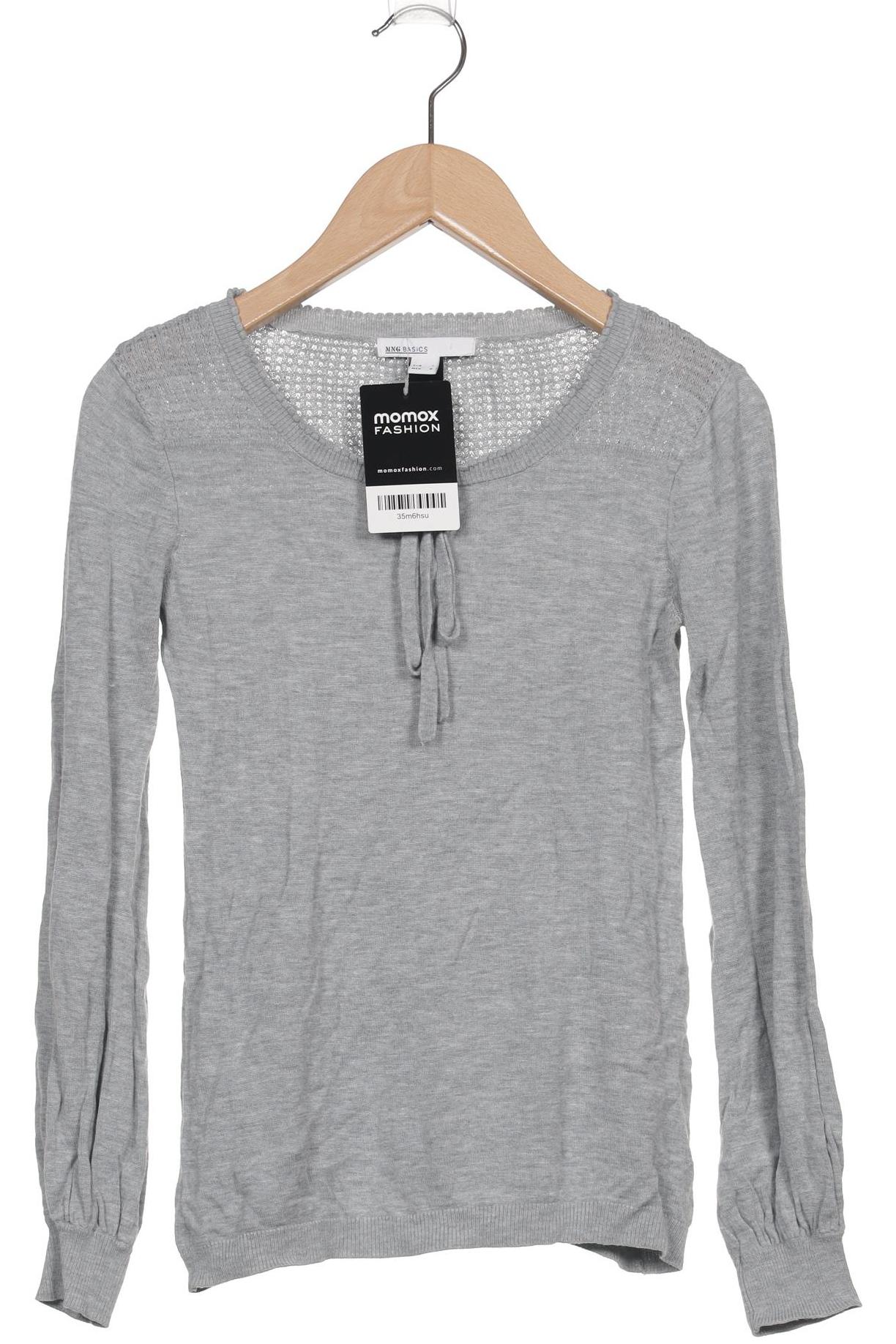 

Mango Damen Langarmshirt, grau, Gr. 36