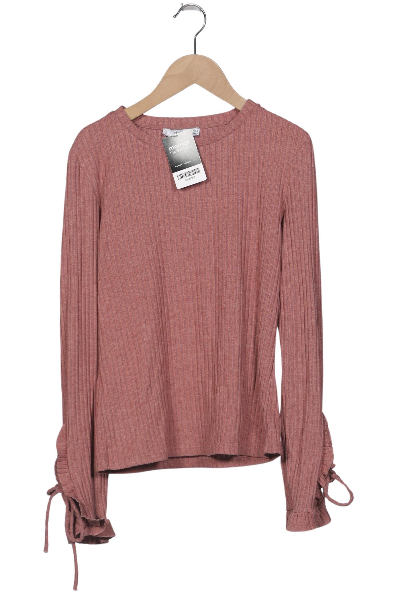 

Mango Damen Langarmshirt, pink, Gr. 38