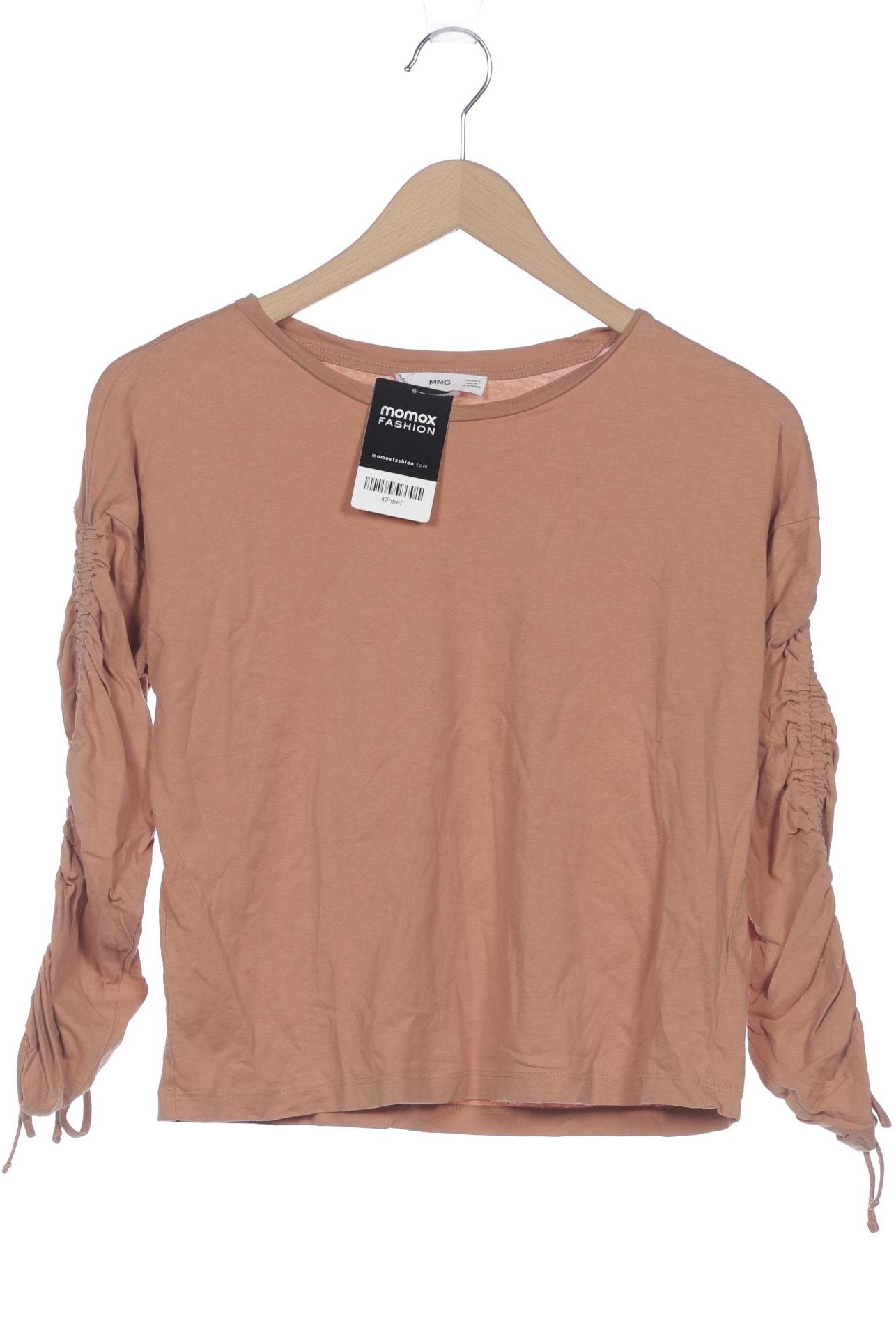 

Mango Damen Langarmshirt, beige, Gr. 36