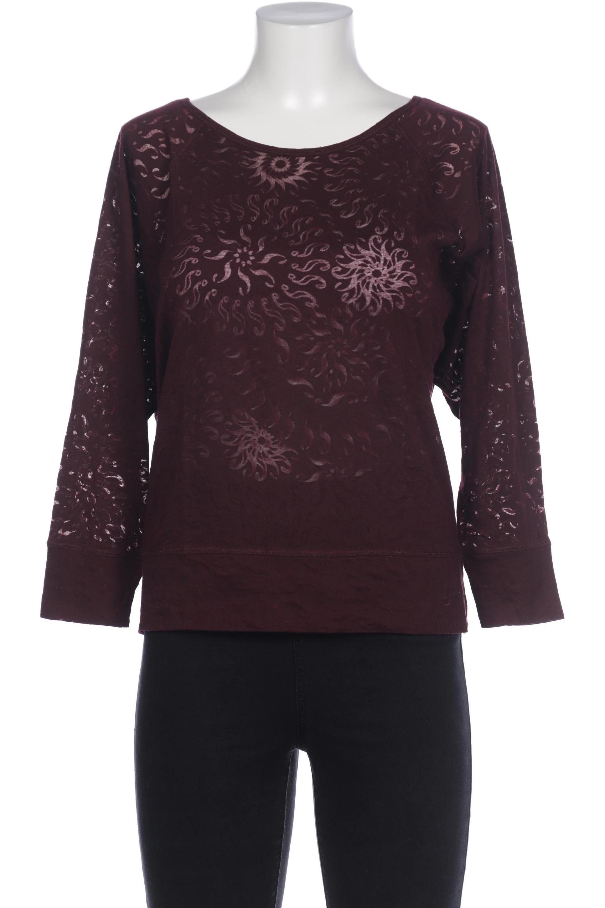 

Mango Damen Langarmshirt, bordeaux, Gr. 38