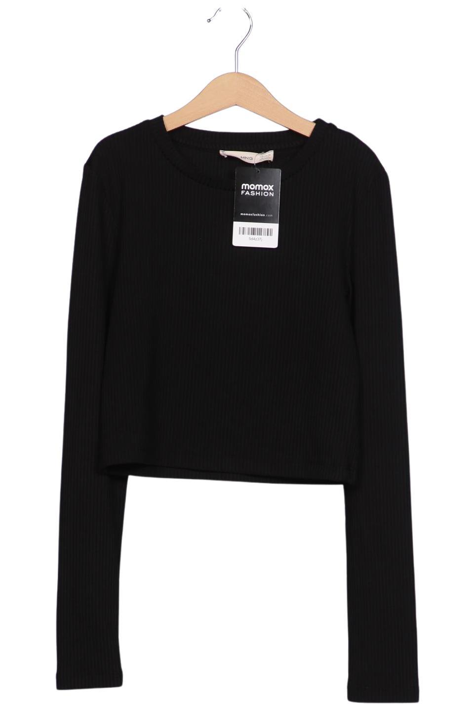 

Mango Damen Langarmshirt, schwarz, Gr. 34