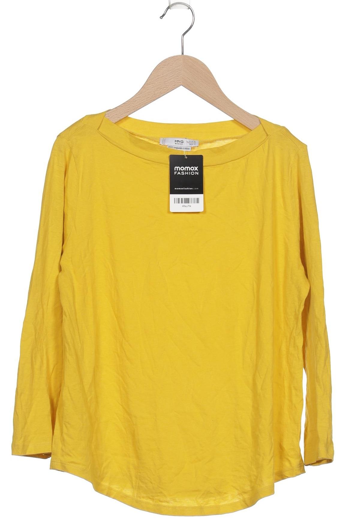

Mango Damen Langarmshirt, gelb, Gr. 38