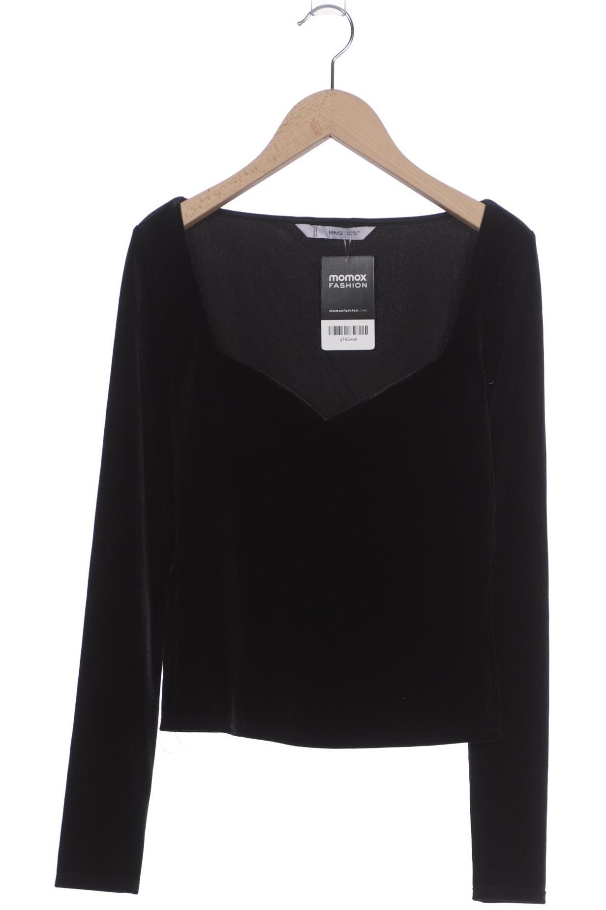 

Mango Damen Langarmshirt, schwarz, Gr. 34