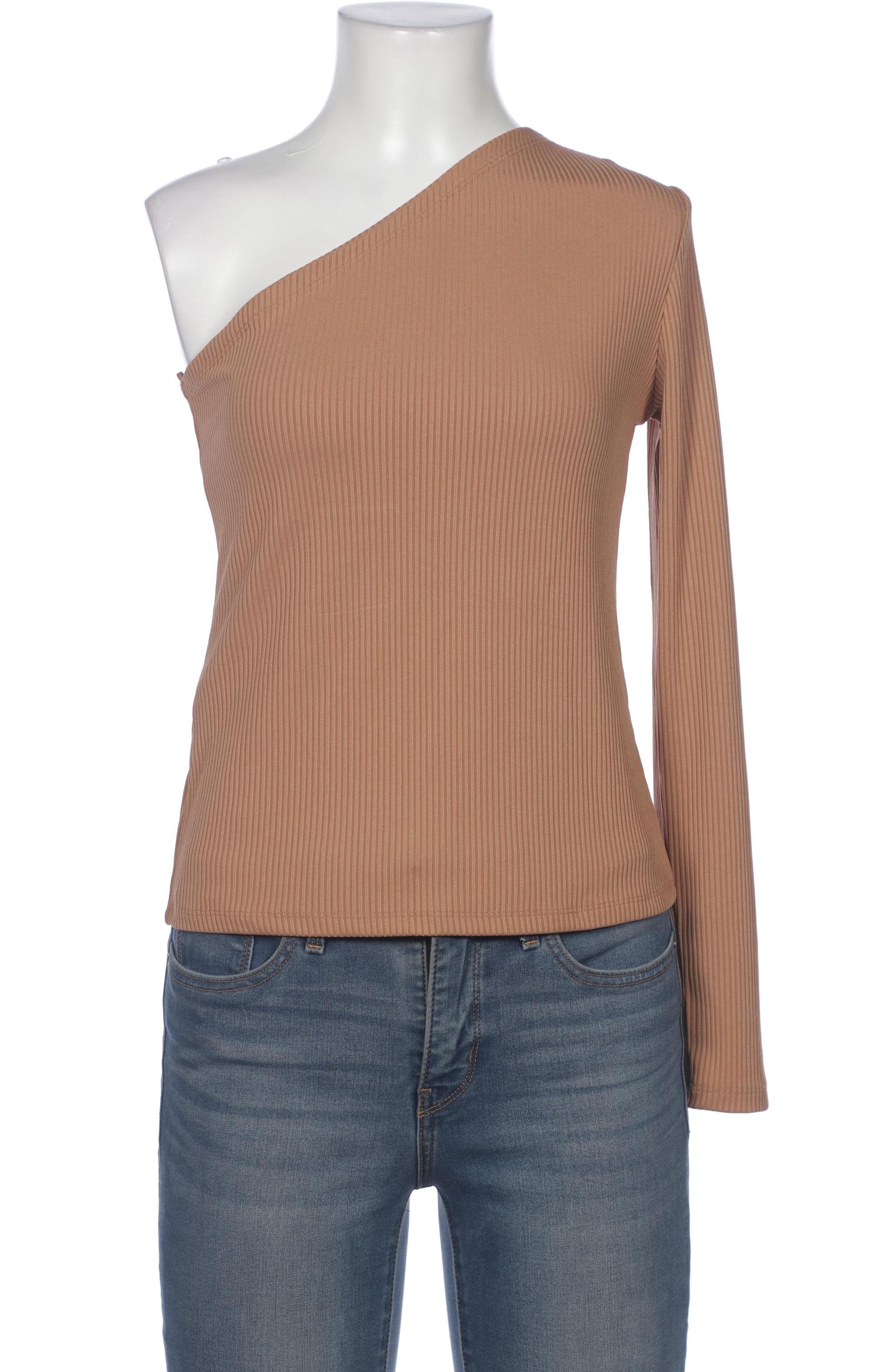 

Mango Damen Langarmshirt, beige, Gr. 38