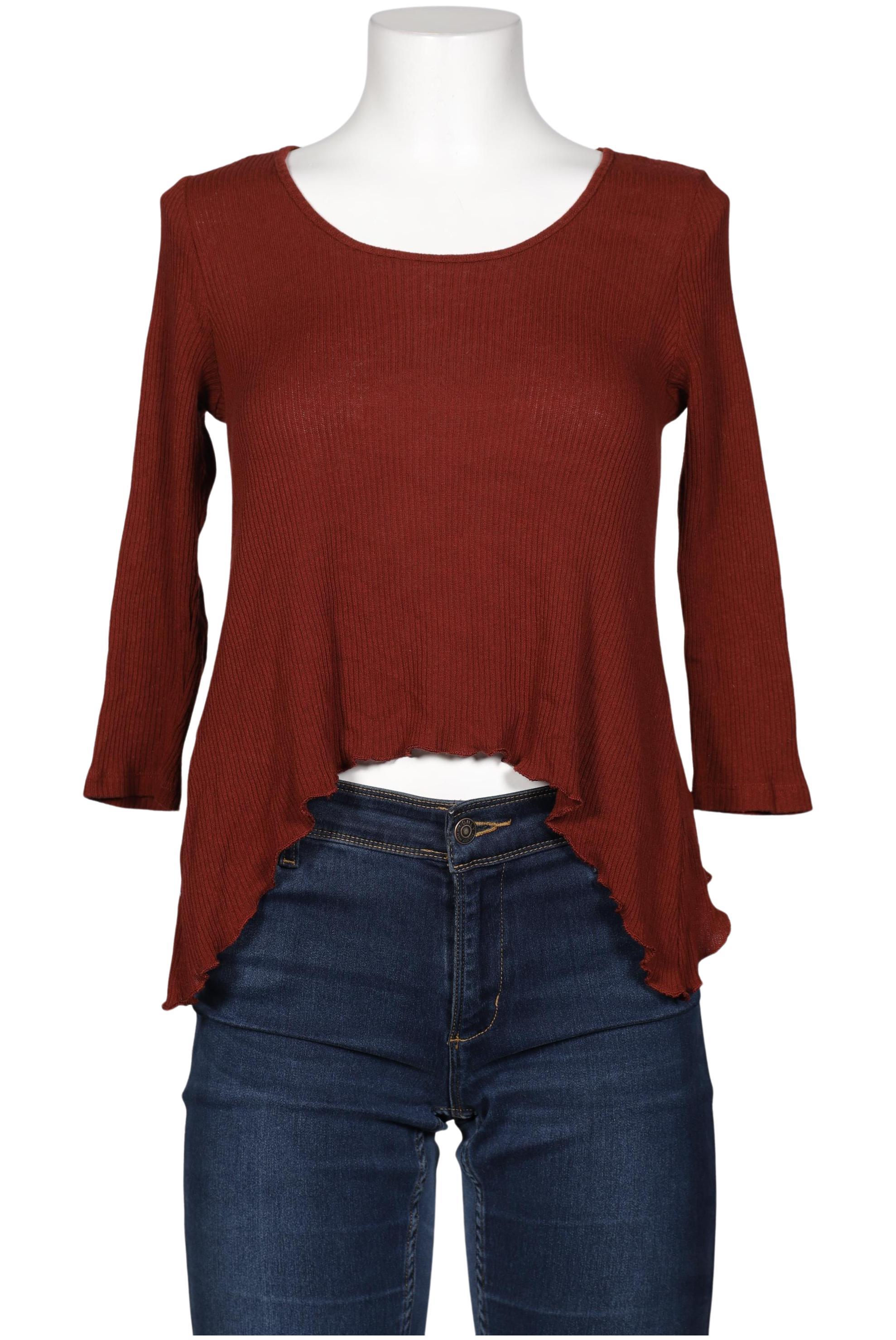

Mango Damen Langarmshirt, rot, Gr. 36