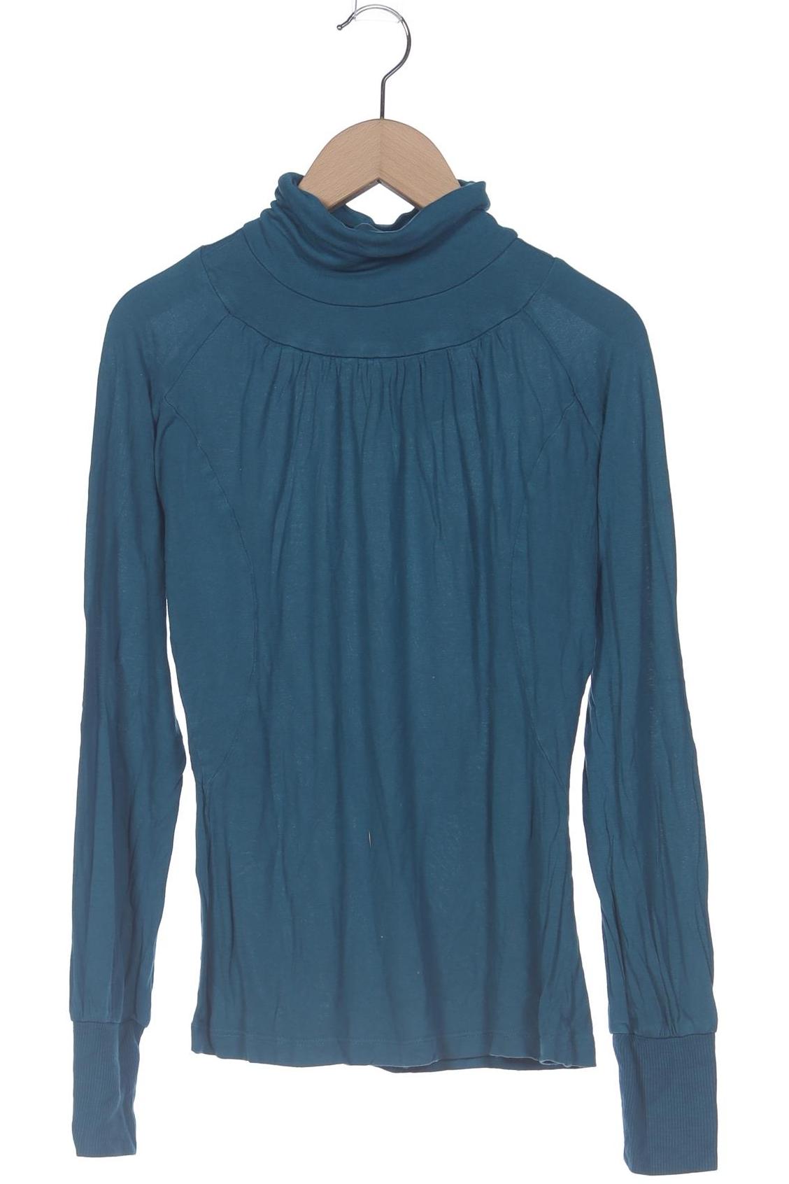 

Mango Damen Langarmshirt, blau, Gr. 38