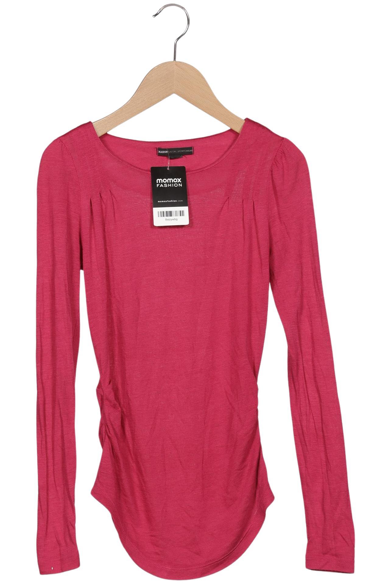 

Mango Damen Langarmshirt, pink, Gr. 34