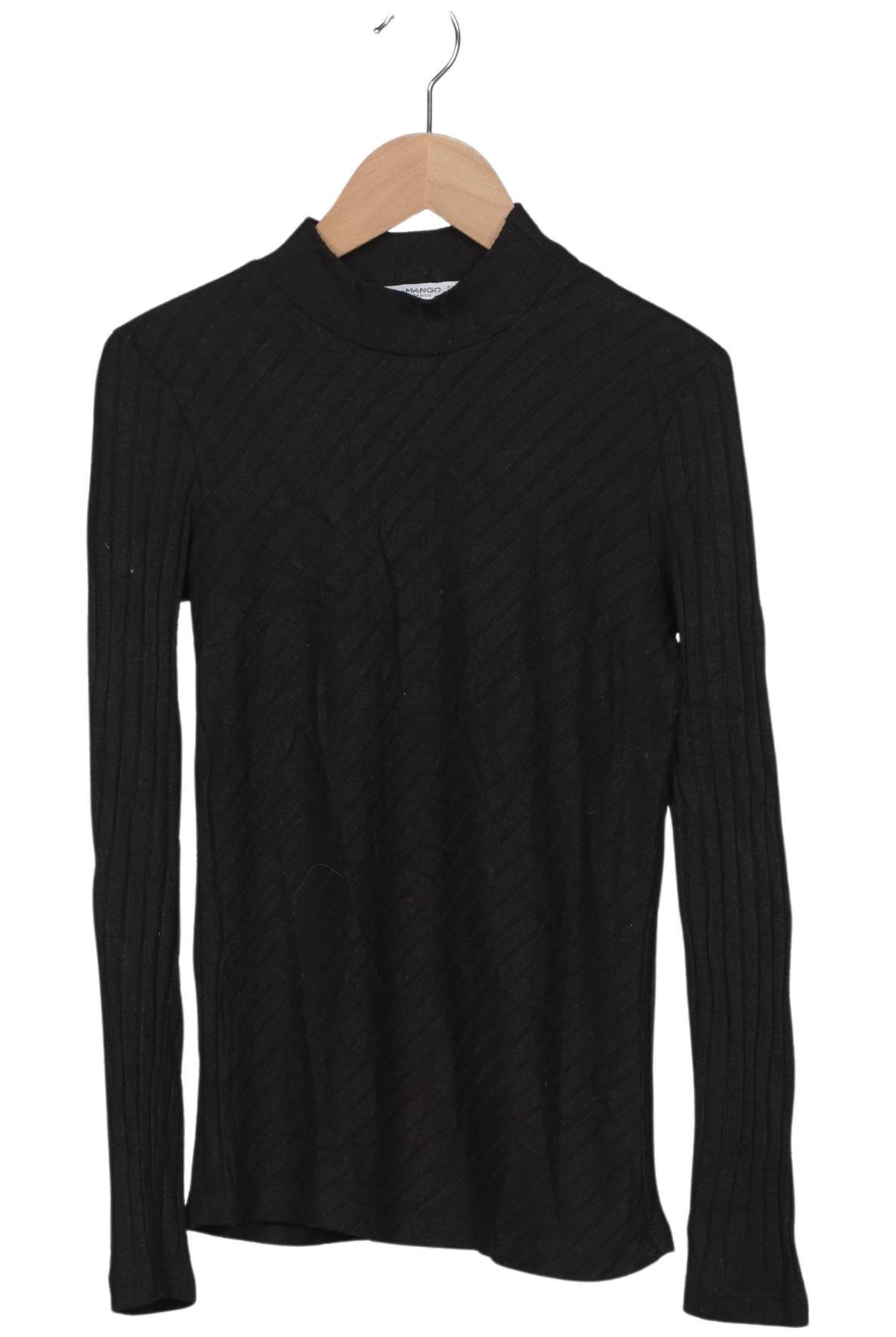 

Mango Damen Langarmshirt, schwarz, Gr. 36