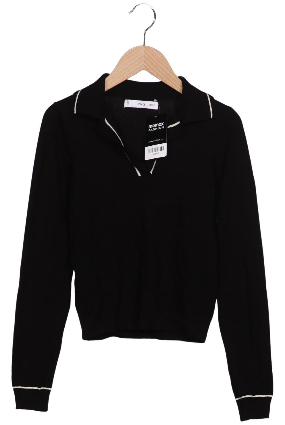 

Mango Damen Langarmshirt, schwarz, Gr. 34