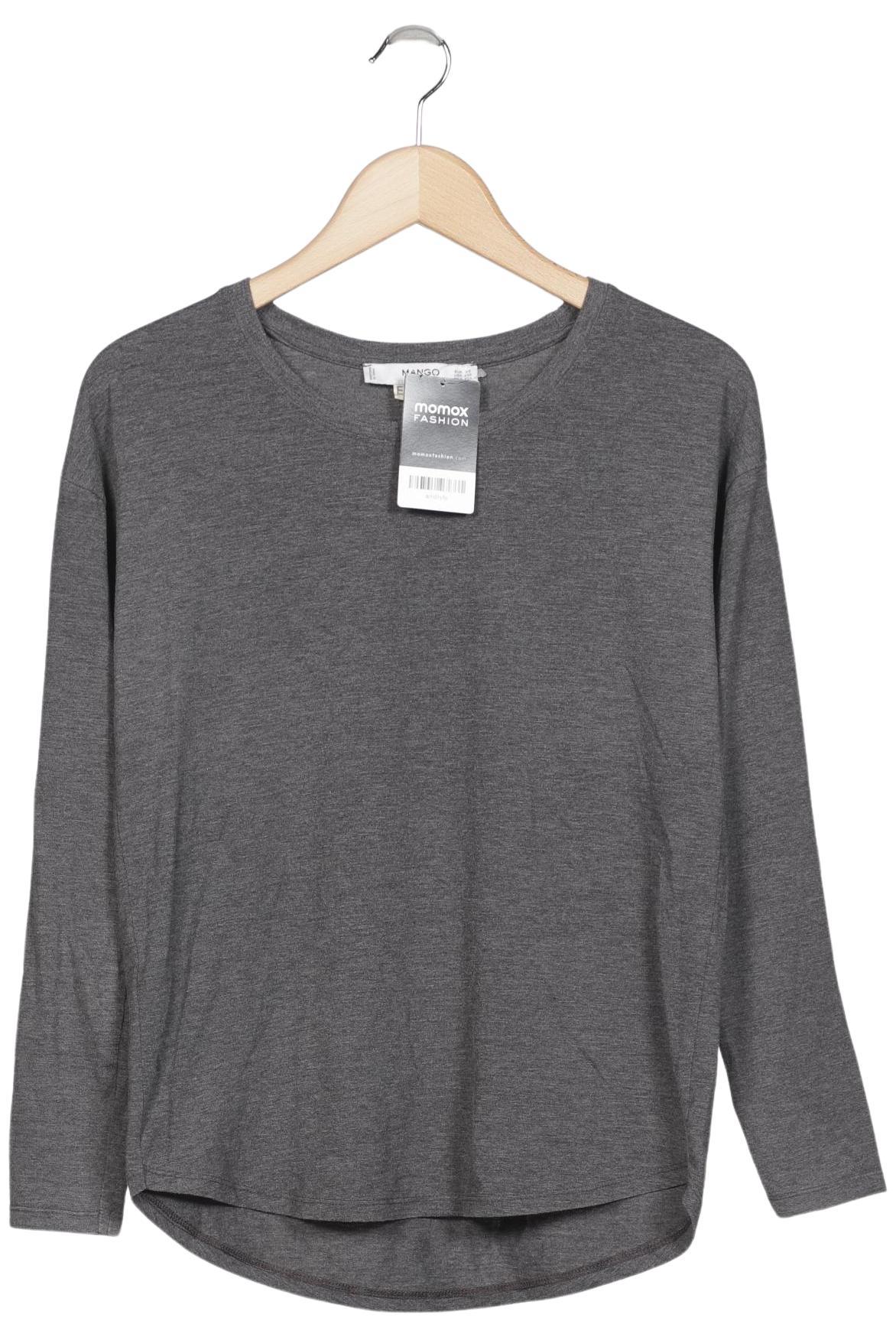 

Mango Damen Langarmshirt, grau, Gr. 34