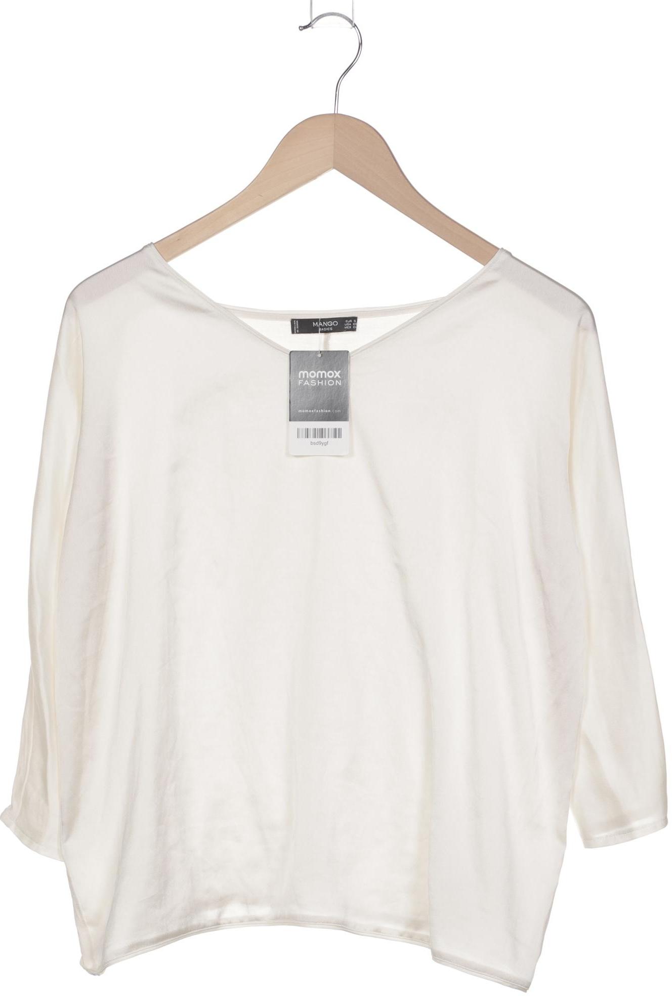 

Mango Damen Langarmshirt, cremeweiß, Gr. 36