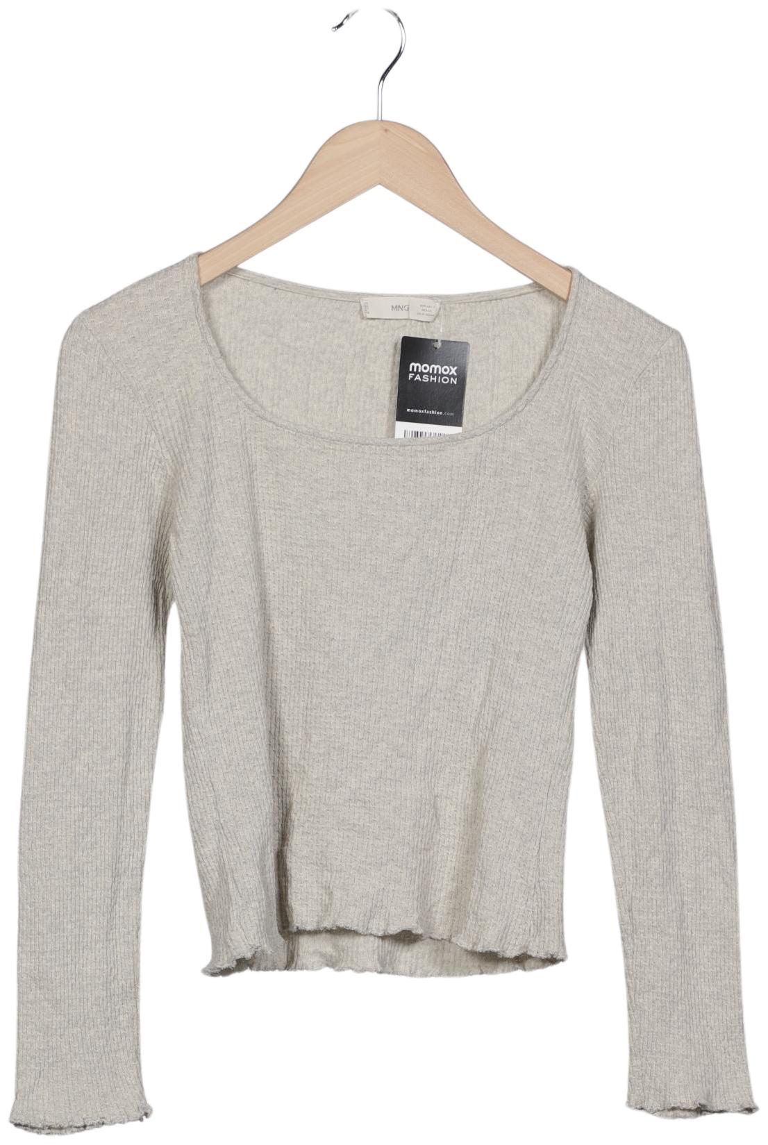 

Mango Damen Langarmshirt, grau, Gr. 36