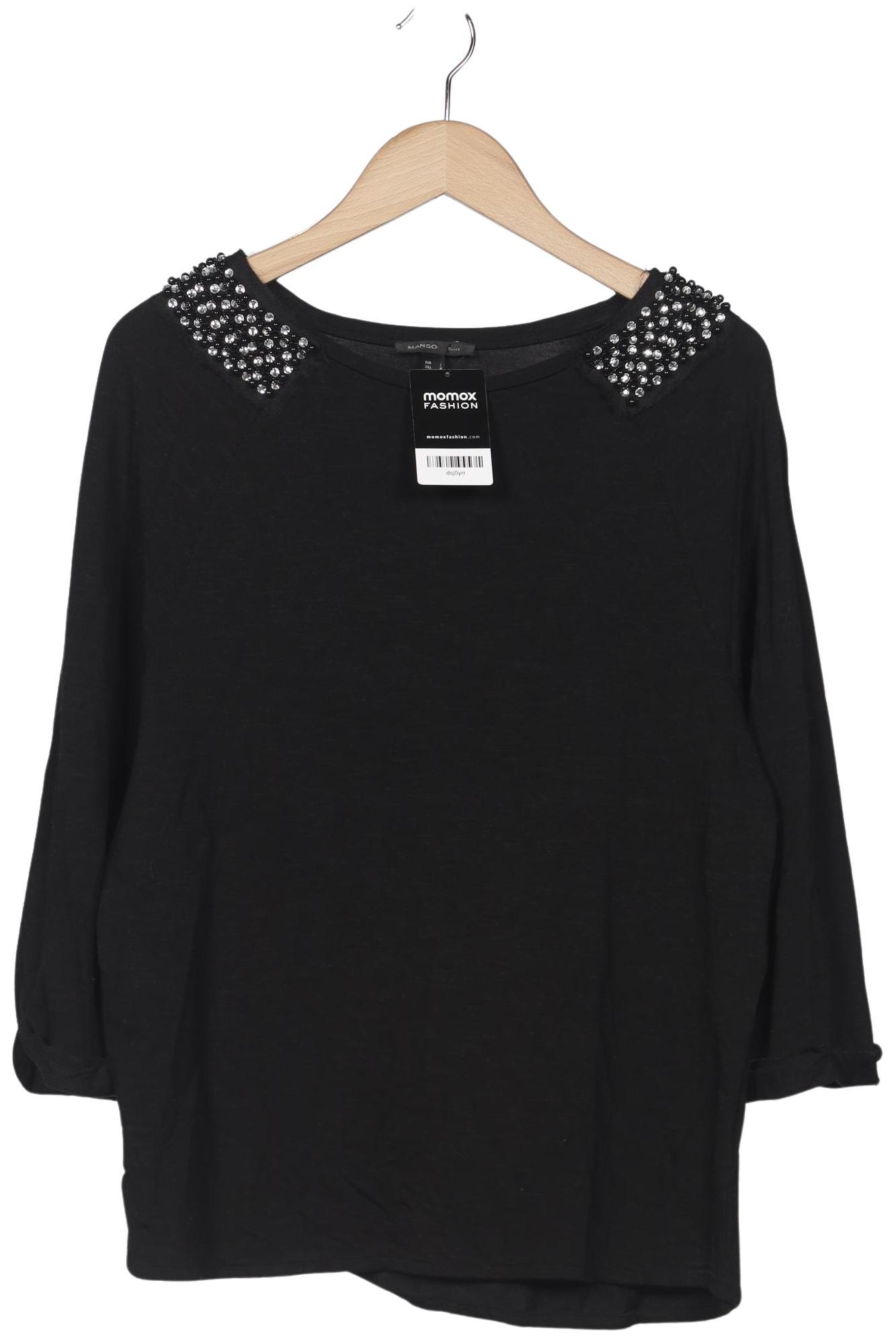 

Mango Damen Langarmshirt, schwarz, Gr. 42