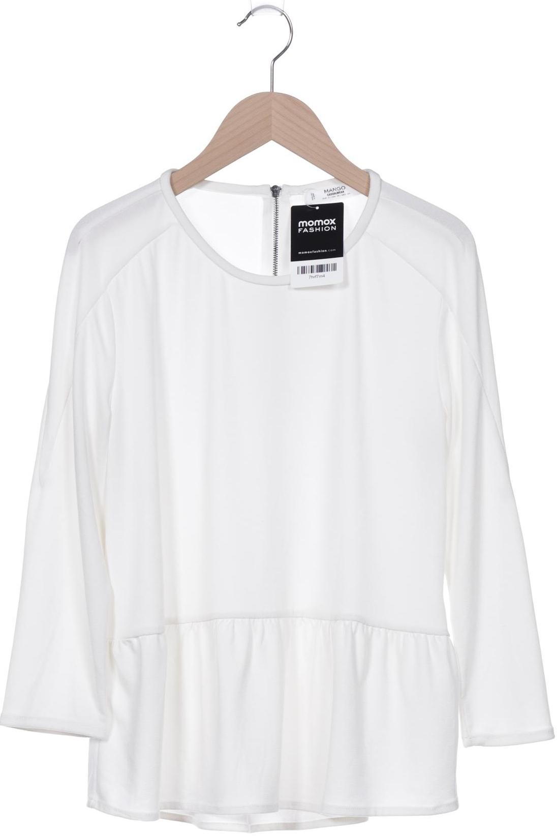 

Mango Damen Langarmshirt, cremeweiß, Gr. 36