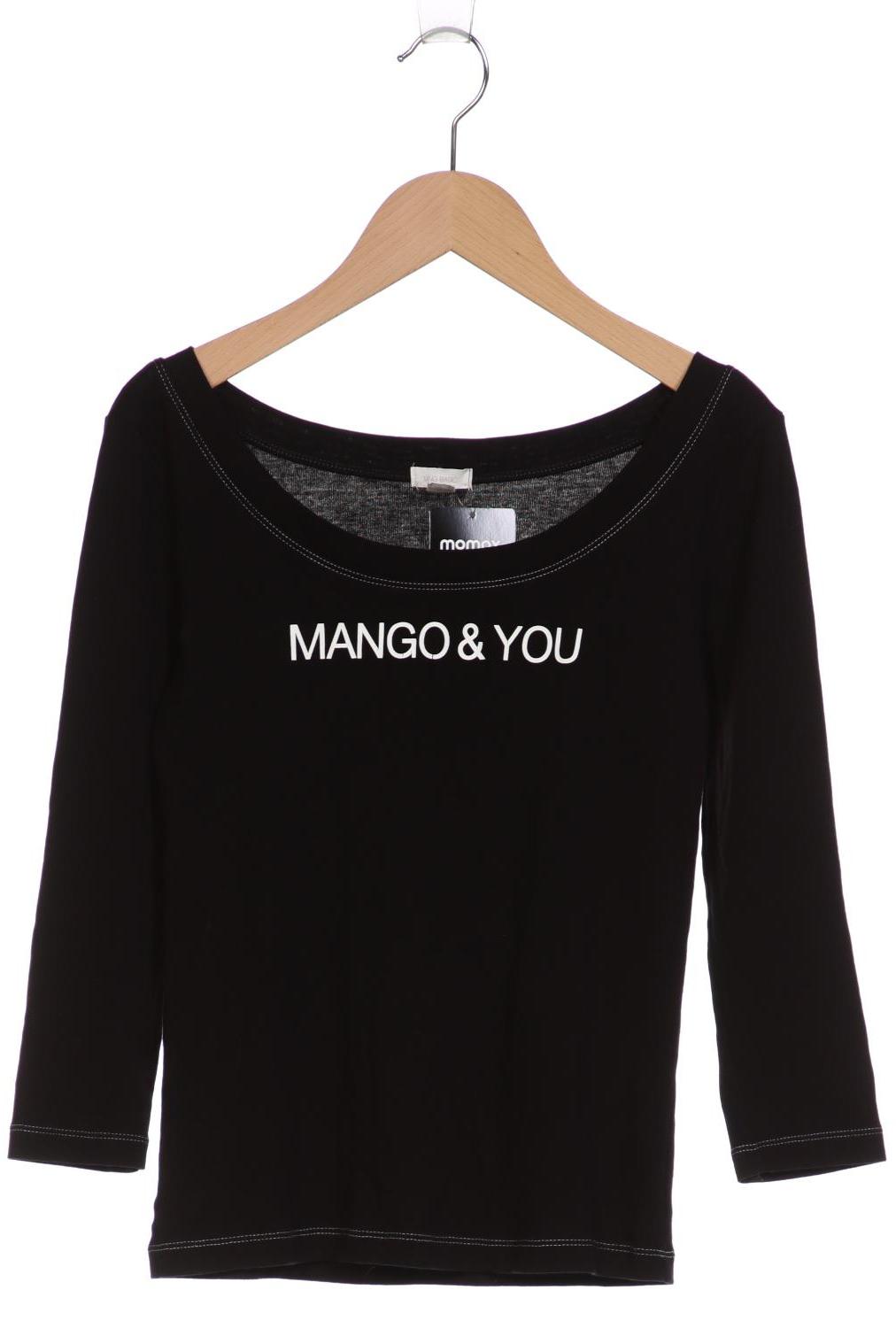 

Mango Damen Langarmshirt, schwarz, Gr. 38