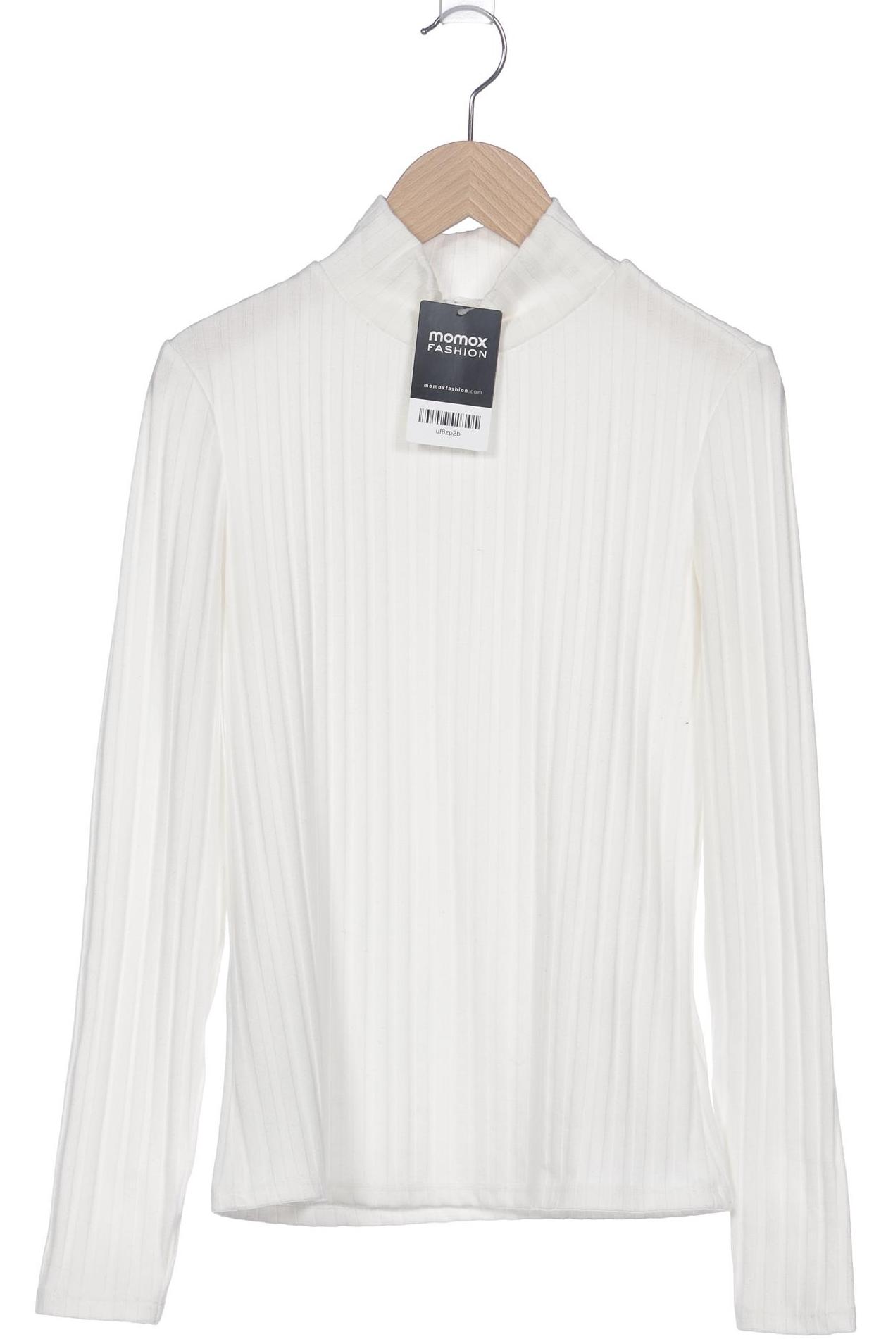 

Mango Damen Langarmshirt, weiß, Gr. 36
