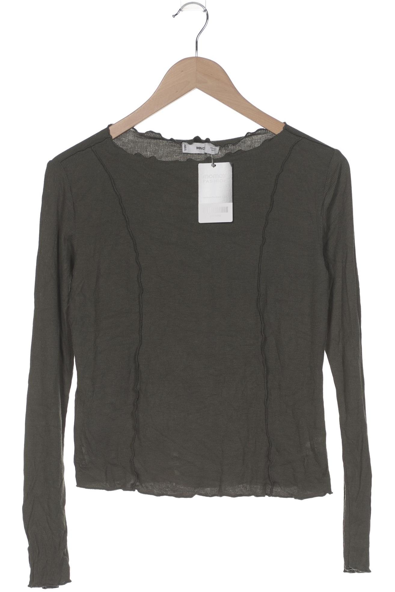 

Mango Damen Langarmshirt, grün, Gr. 42