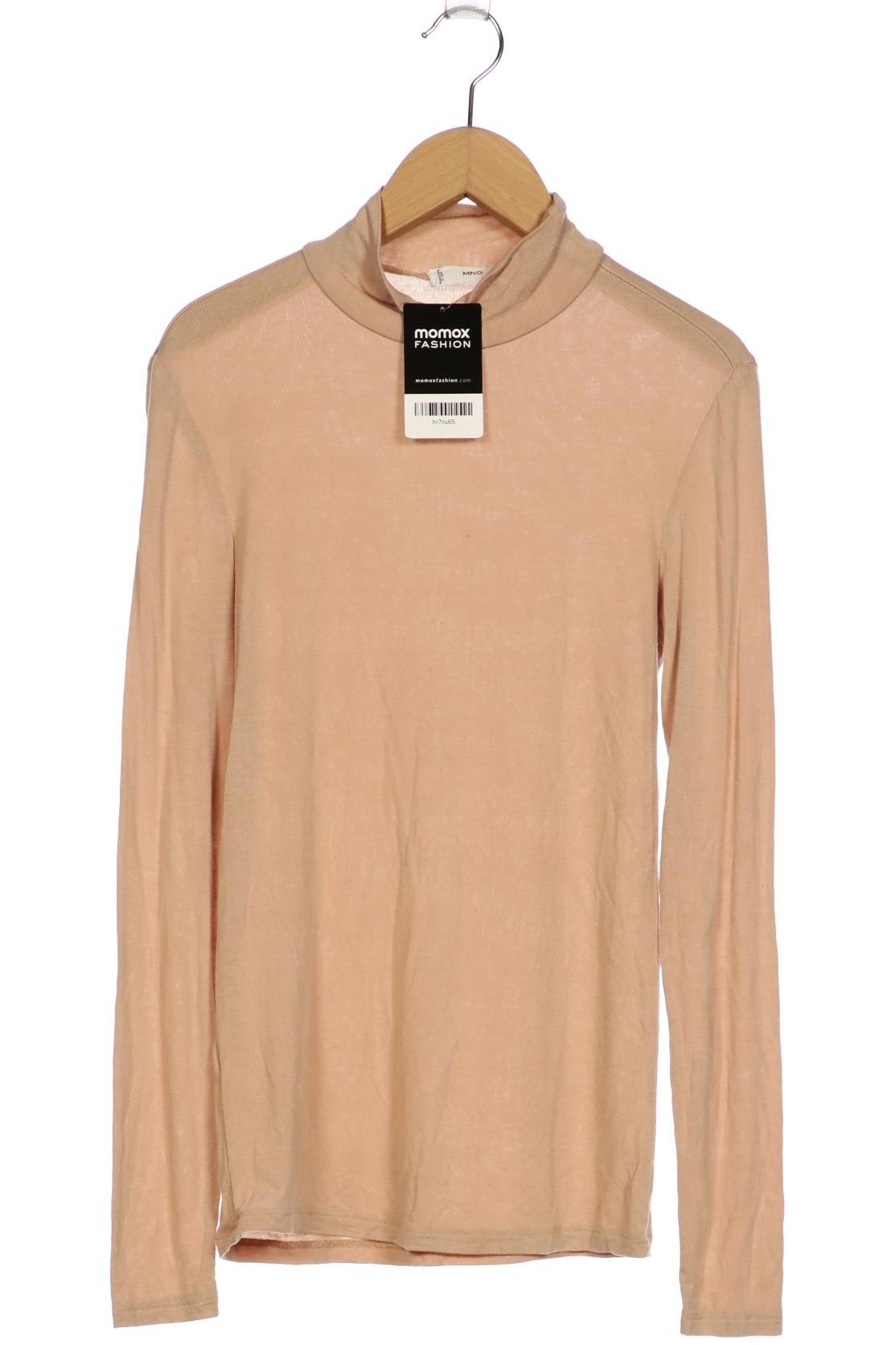

Mango Damen Langarmshirt, beige, Gr. 36