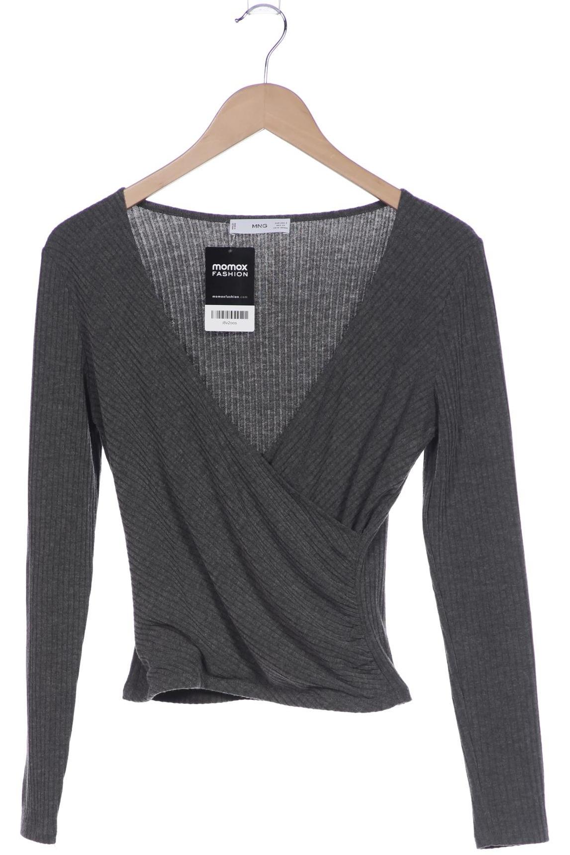 

Mango Damen Langarmshirt, grau, Gr. 36