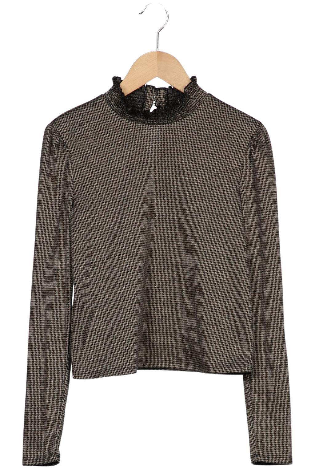 

Mango Damen Langarmshirt, braun, Gr. 34