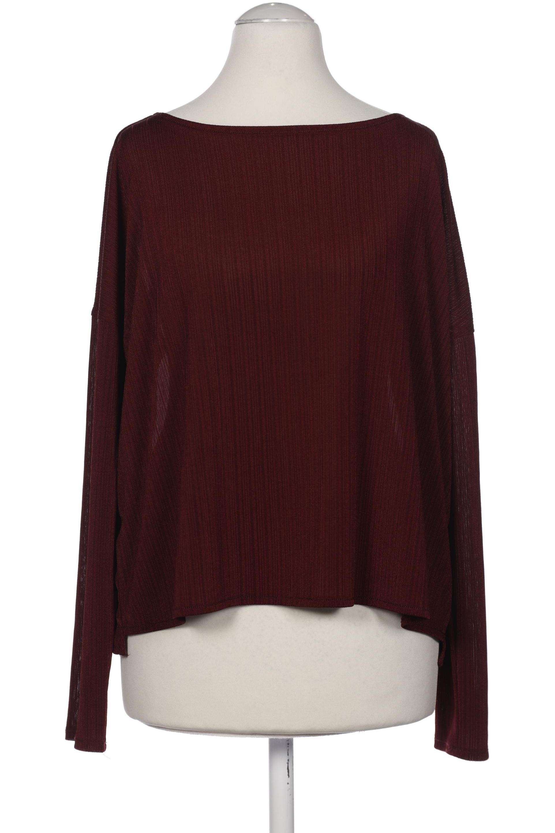 

Mango Damen Langarmshirt, bordeaux, Gr. 36