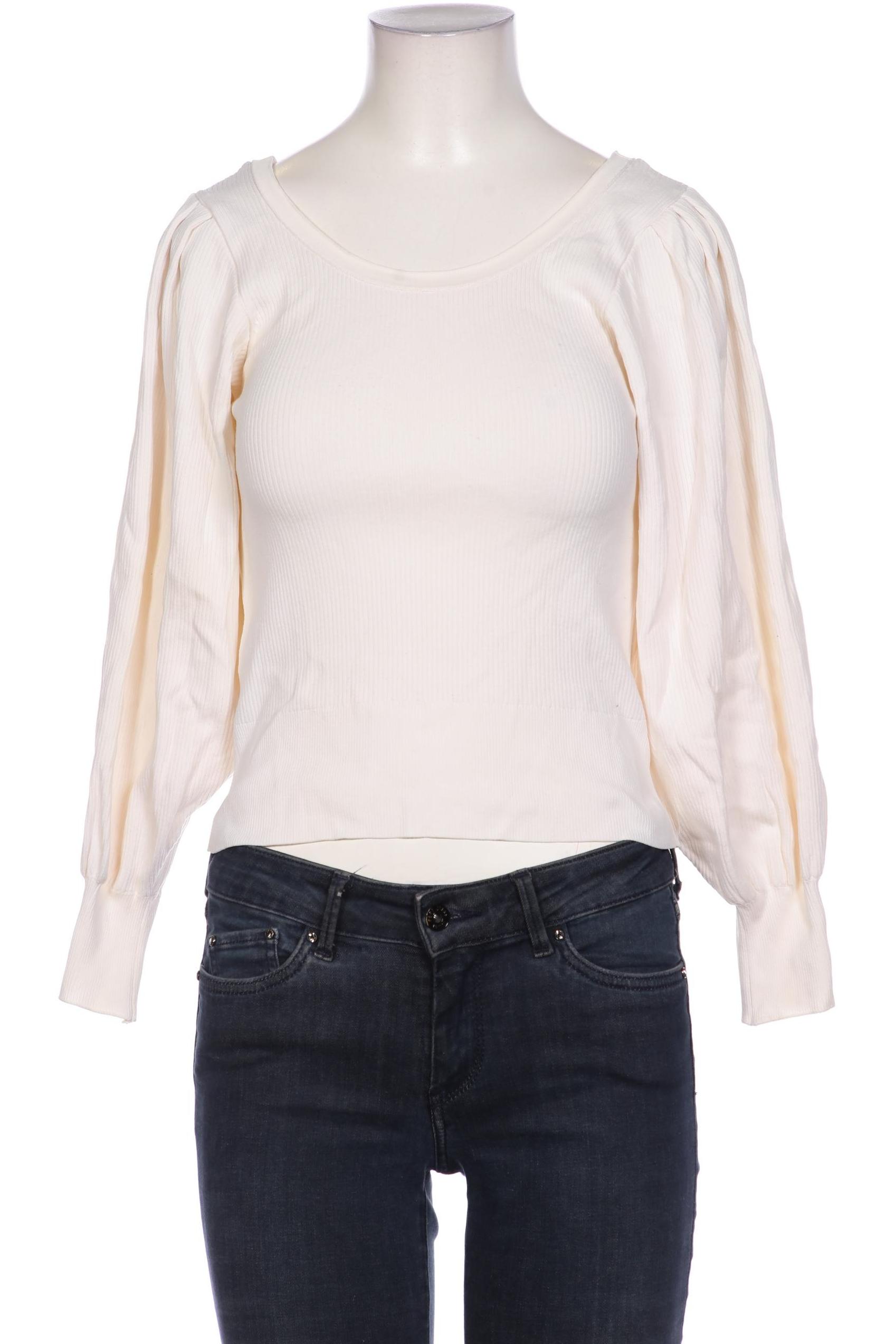 

Mango Damen Langarmshirt, cremeweiß, Gr. 36