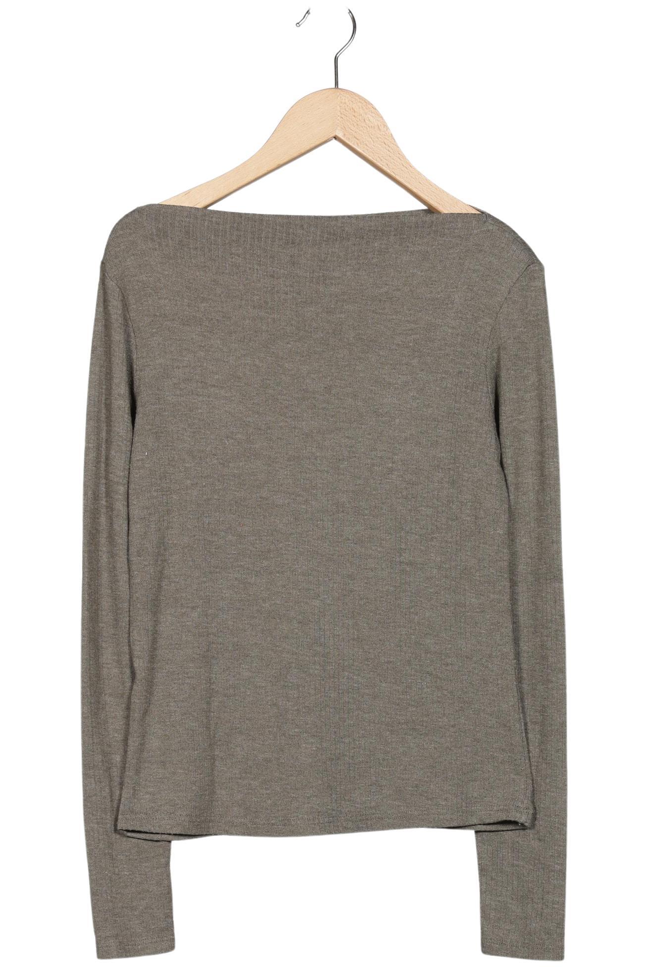 

Mango Damen Langarmshirt, grau, Gr. 36