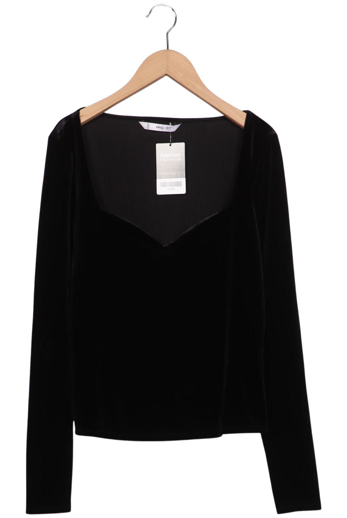 

Mango Damen Langarmshirt, schwarz, Gr. 42