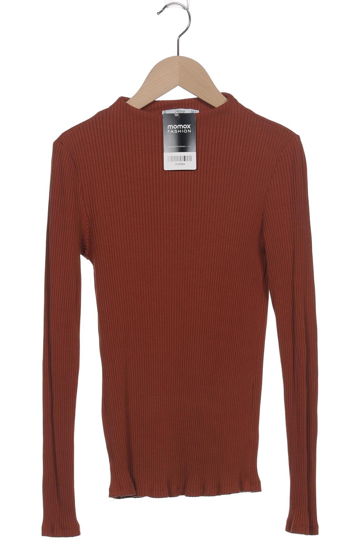 

Mango Damen Langarmshirt, orange, Gr. 38