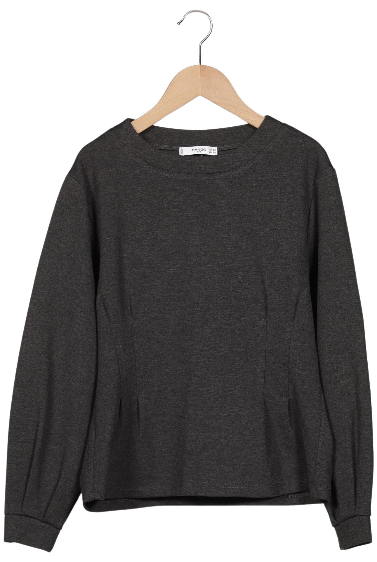 

Mango Damen Langarmshirt, grau, Gr. 38