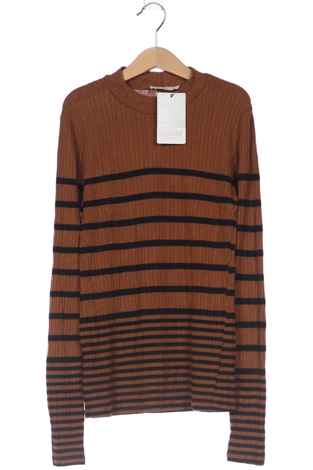 

Mango Damen Langarmshirt, braun, Gr. 36