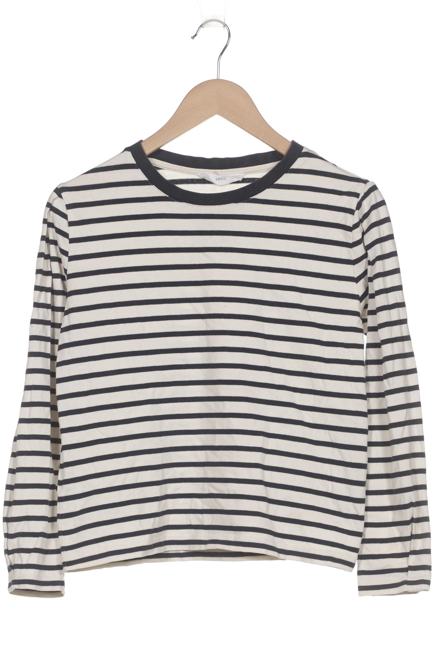 

Mango Damen Langarmshirt, weiß, Gr. 36