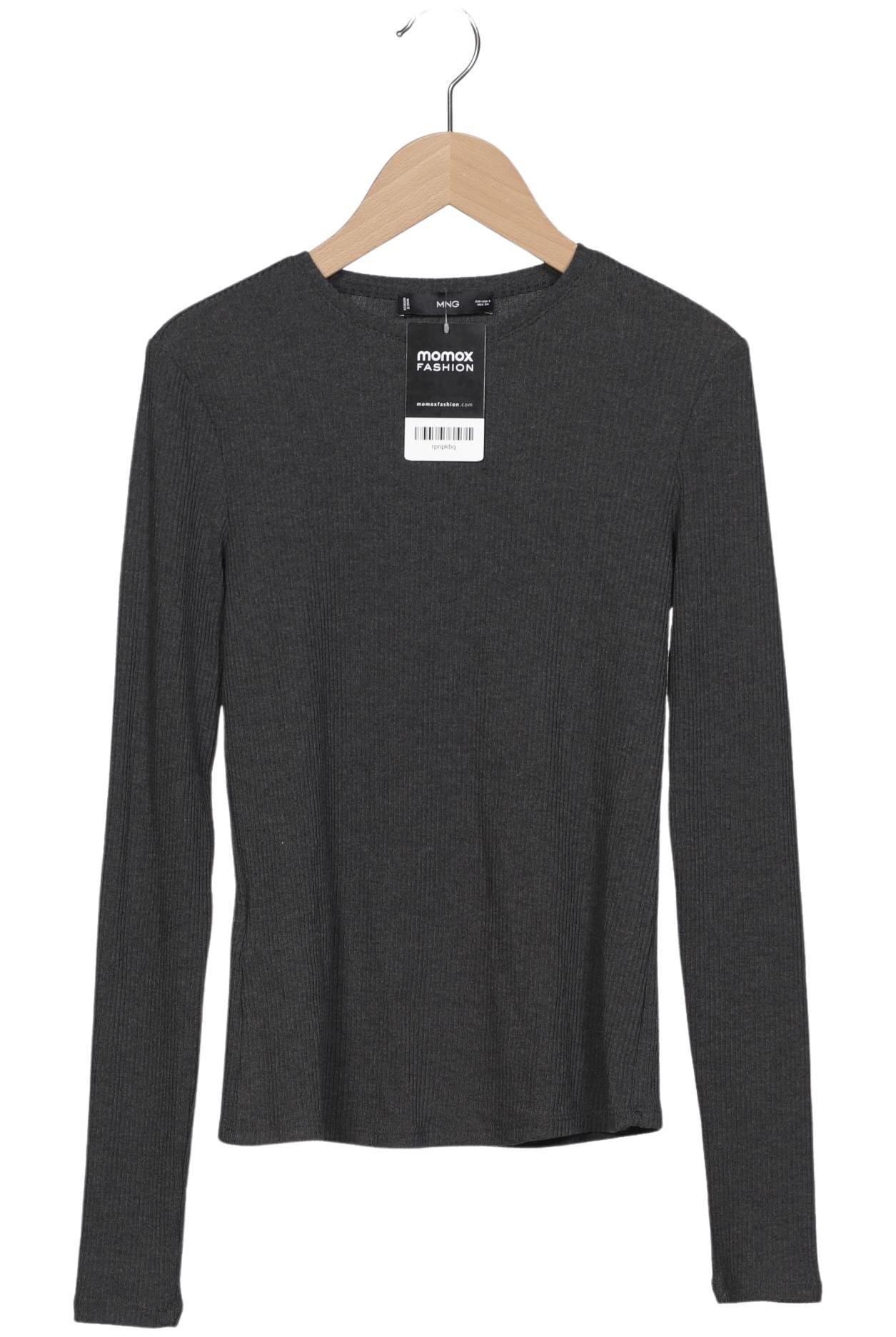 

Mango Damen Langarmshirt, grau, Gr. 36