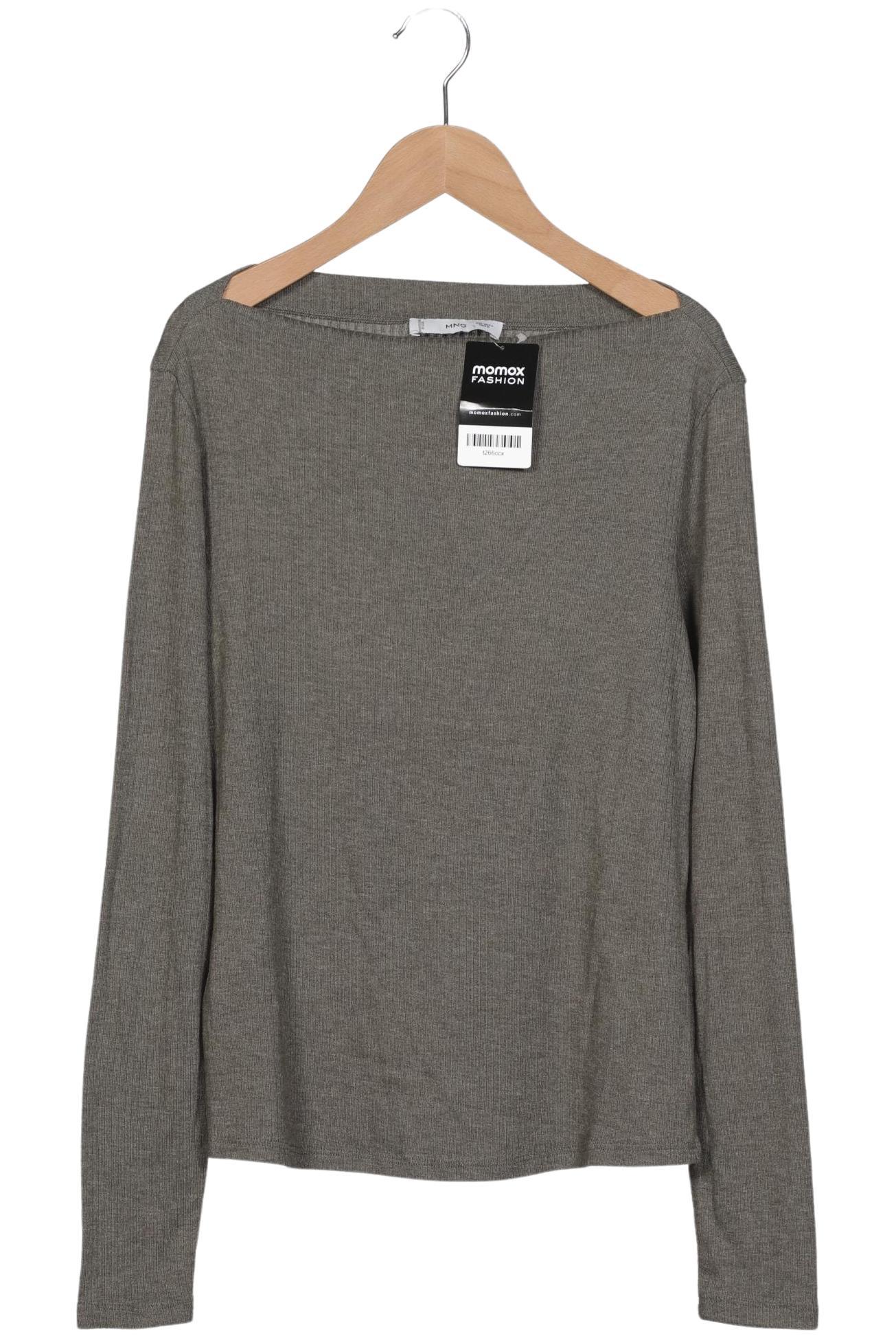 

Mango Damen Langarmshirt, grau, Gr. 42