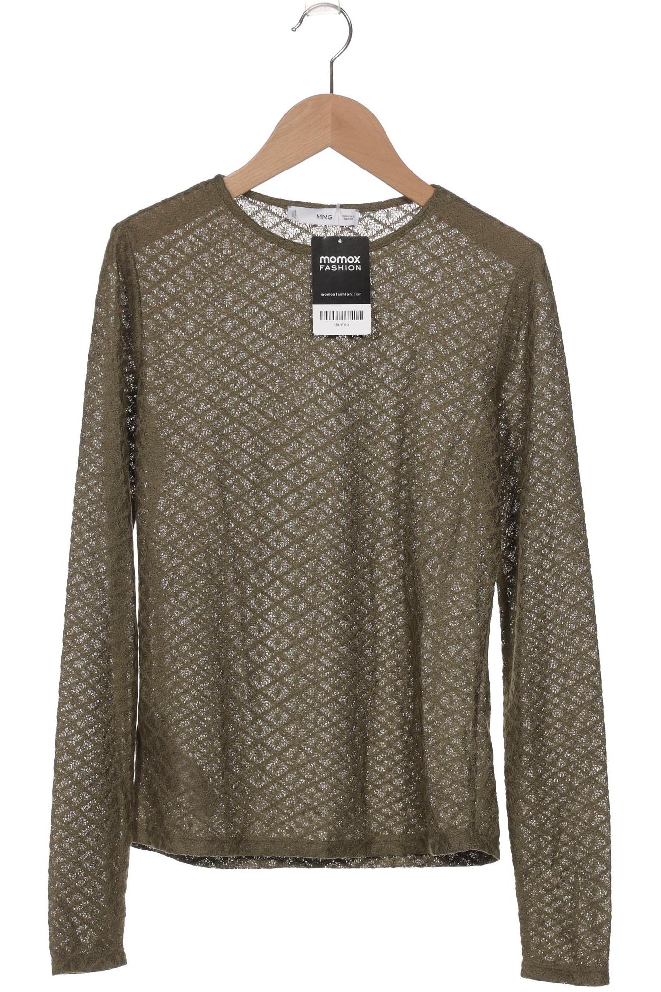 

Mango Damen Langarmshirt, grün, Gr. 36