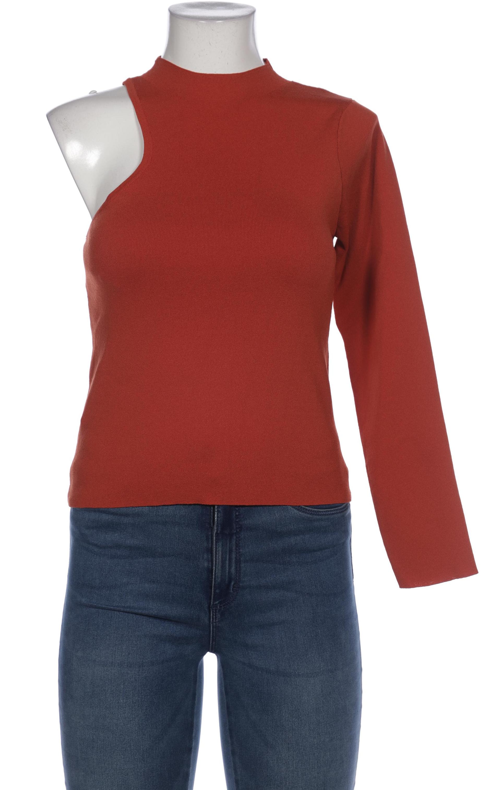 

Mango Damen Langarmshirt, orange, Gr. 42