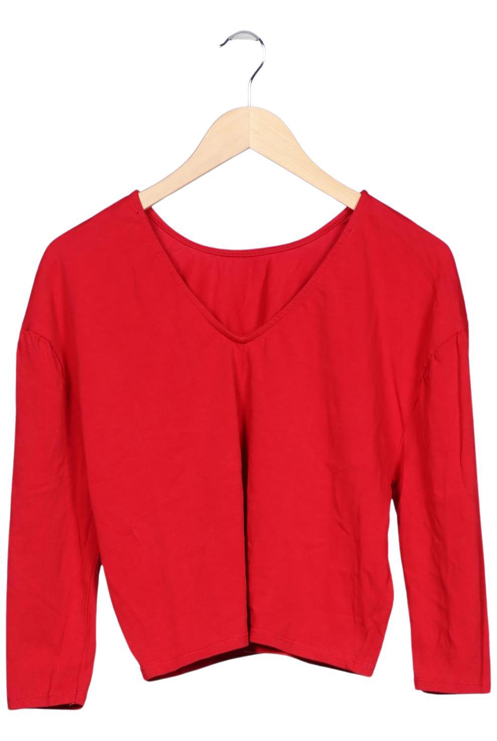 

Mango Damen Langarmshirt, rot, Gr. 38