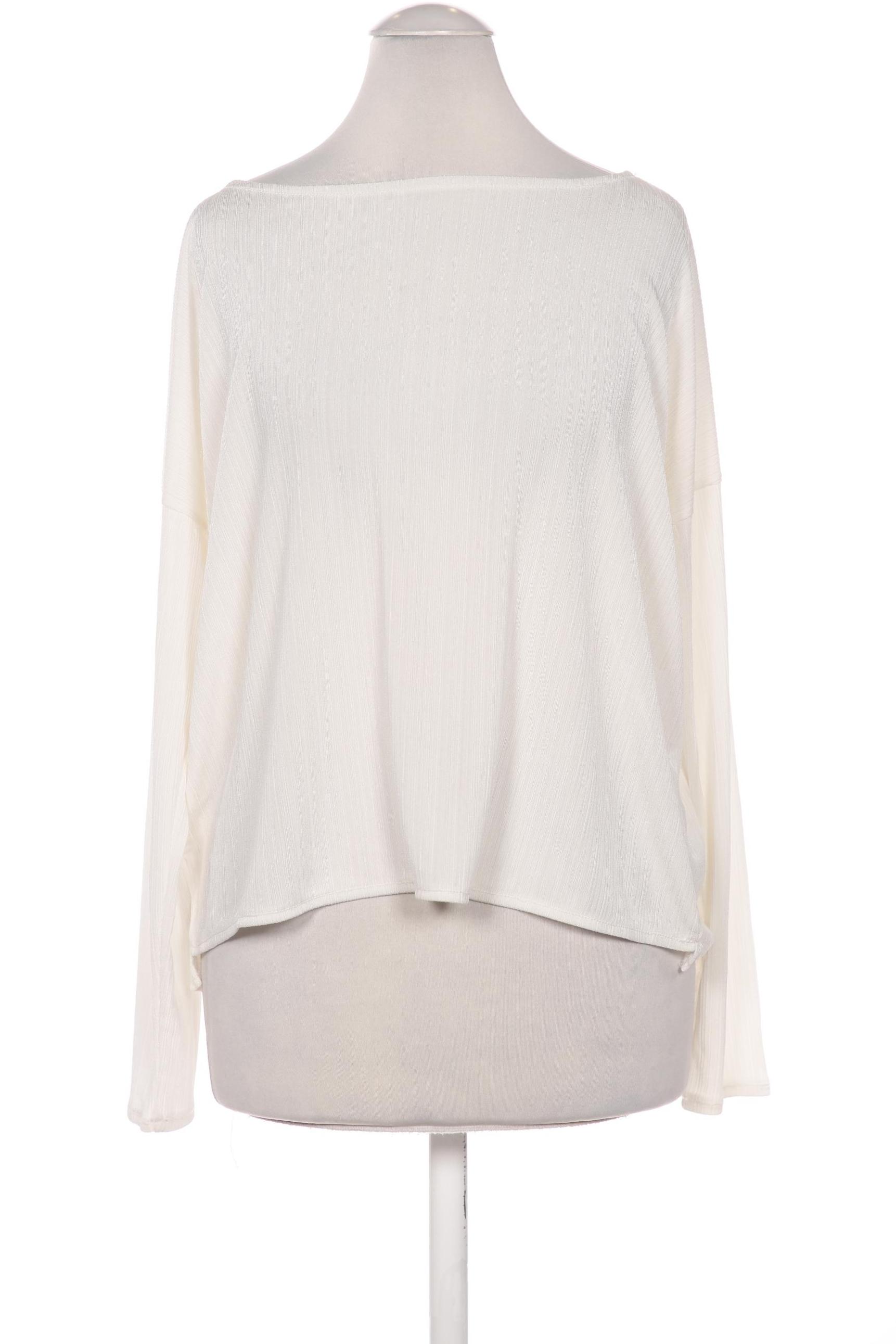 

Mango Damen Langarmshirt, weiß, Gr. 34