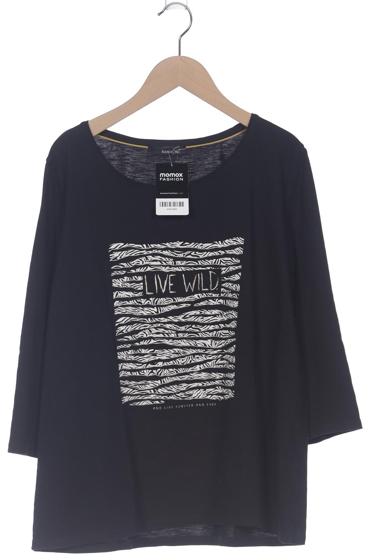 

Mango Damen Langarmshirt, schwarz, Gr. 44