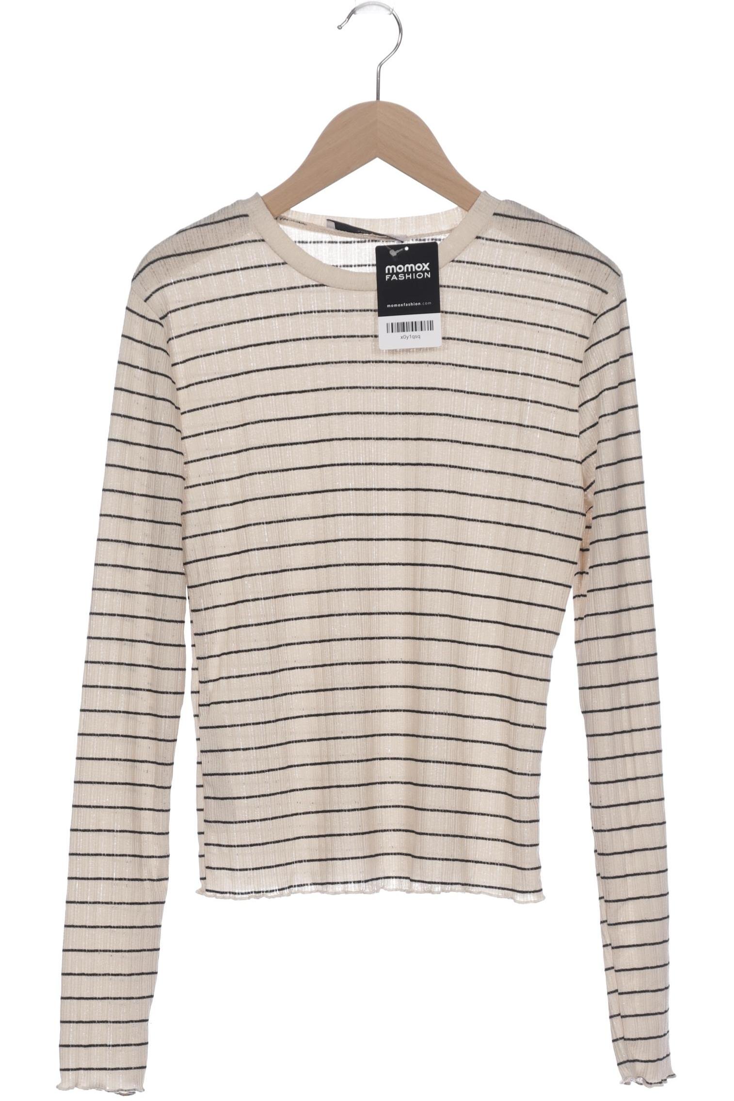 

Mango Damen Langarmshirt, beige, Gr. 42