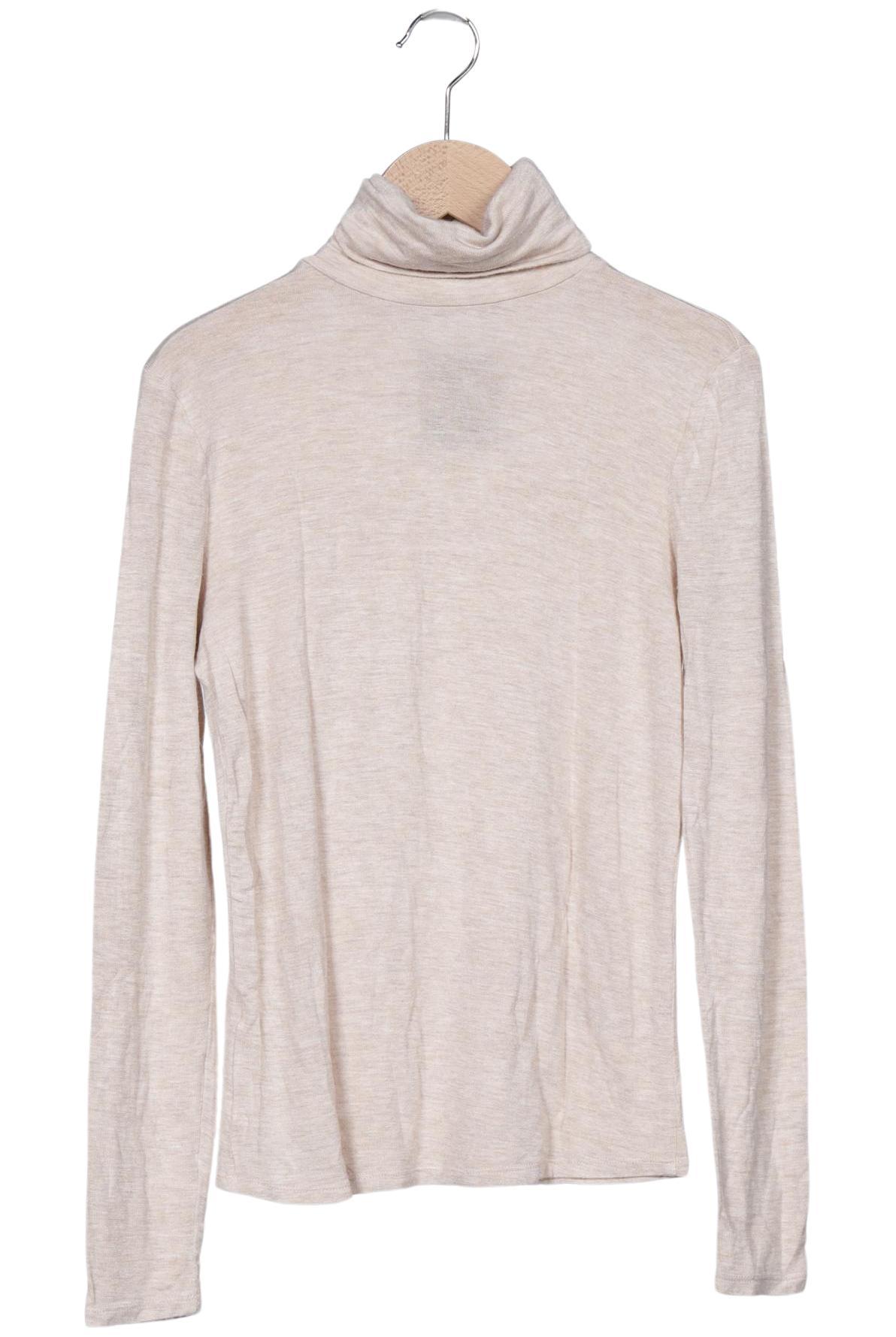 

Mango Damen Langarmshirt, beige, Gr. 38