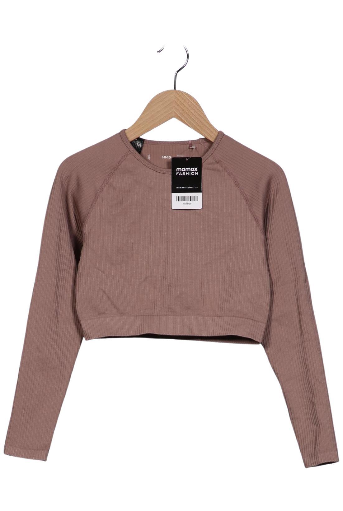 

Mango Damen Langarmshirt, beige, Gr. 36